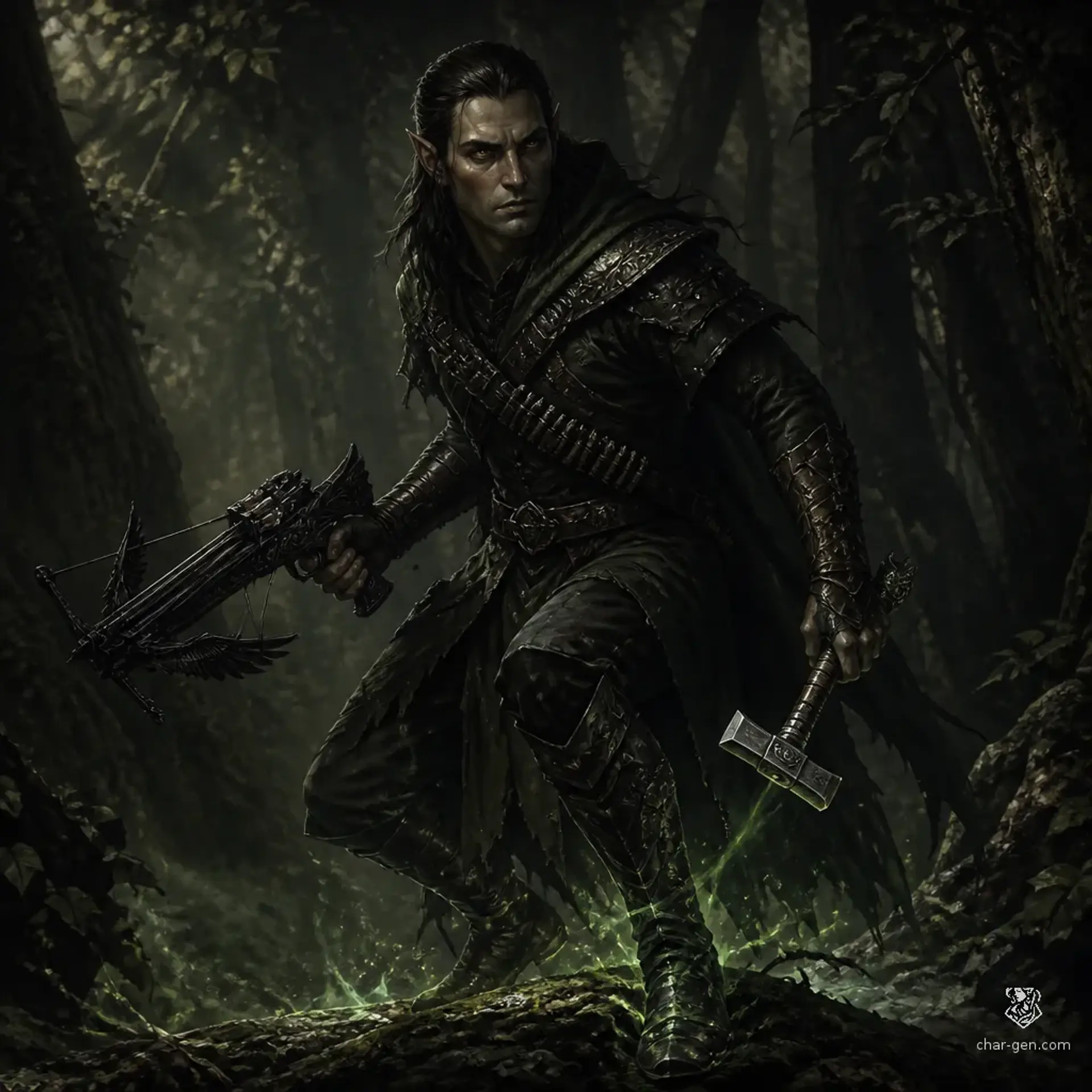 Ulysses Ashleaf - AI-generated fantasy Character