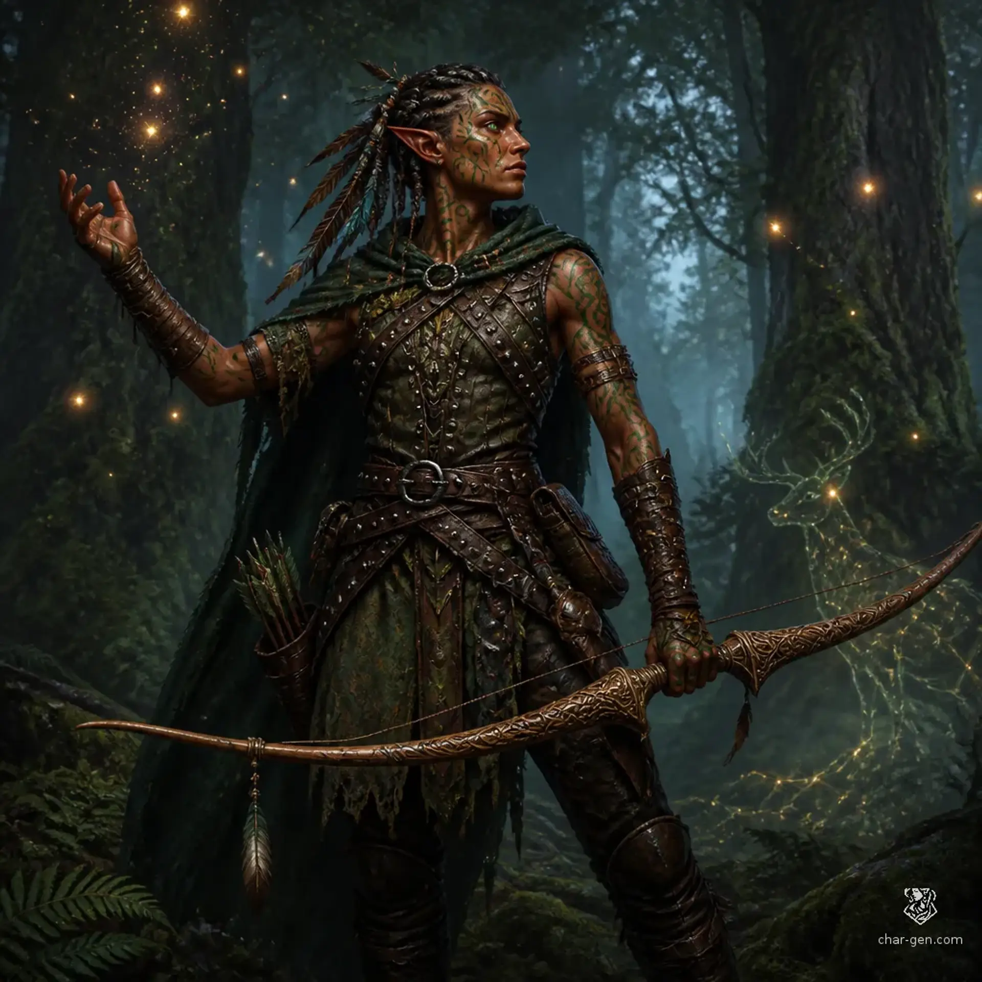 Thorne Whispersong - AI-generated fantasy Character