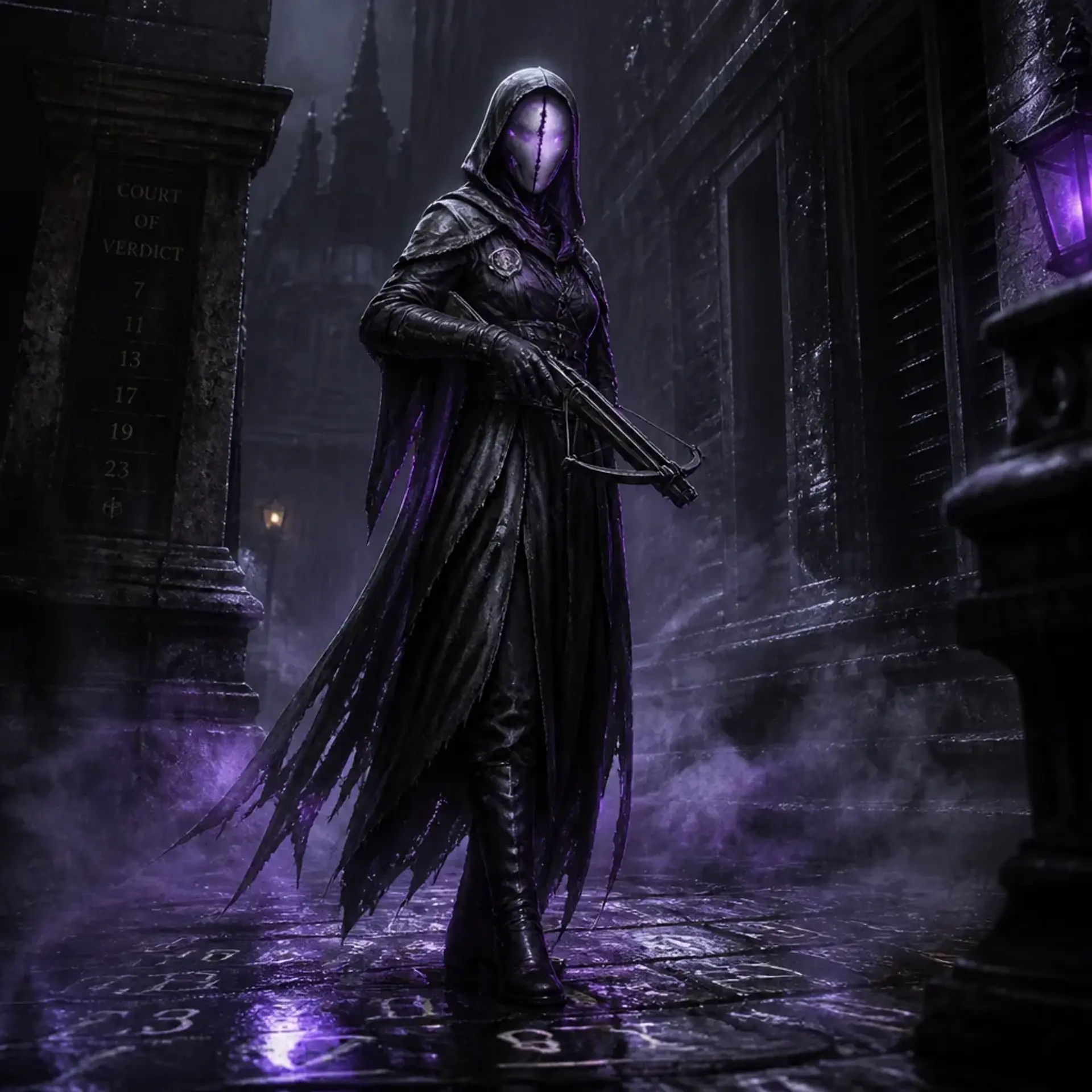 Tribunal Shadow Inquisitors - AI-generated fantasy Monster