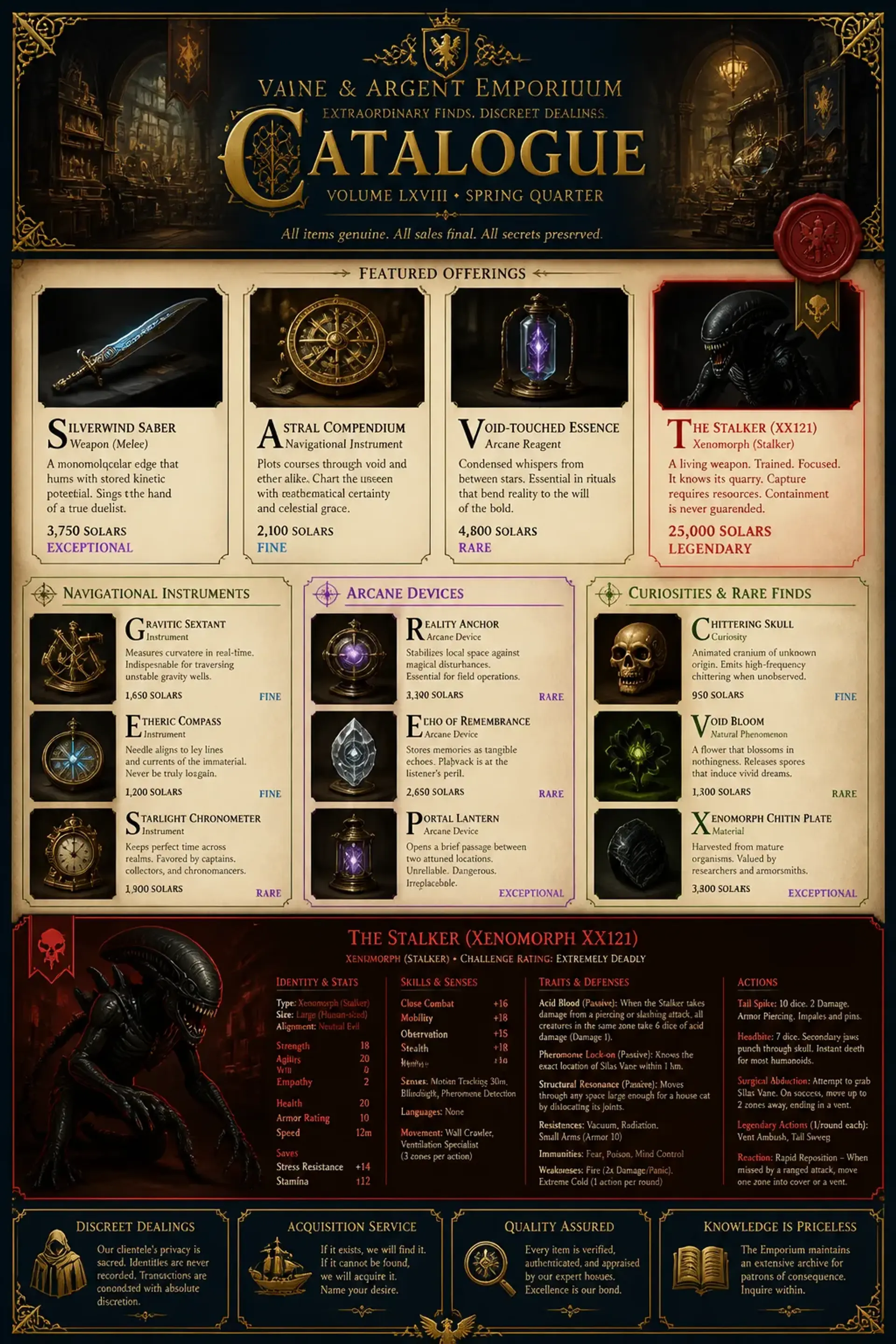 The Stalker (Xenomorph XX121) - AI-generated fantasy Monster