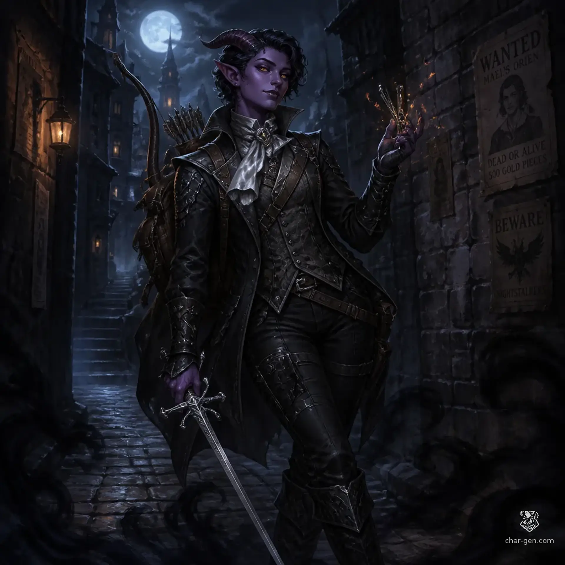 Calyx - AI-generated fantasy Character