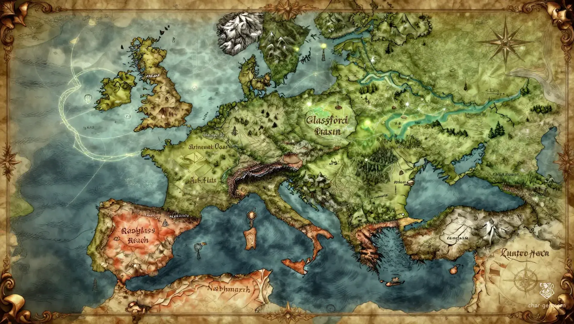 Lumen Vale - AI-generated fantasy World