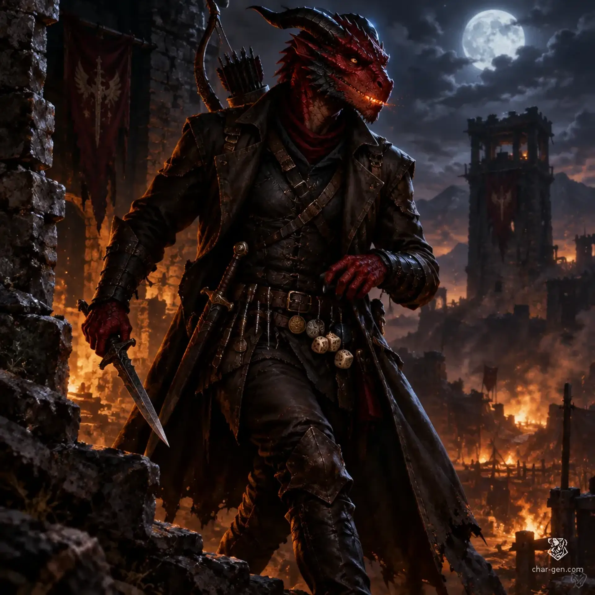 dragorian the first - AI-generated fantasy Character