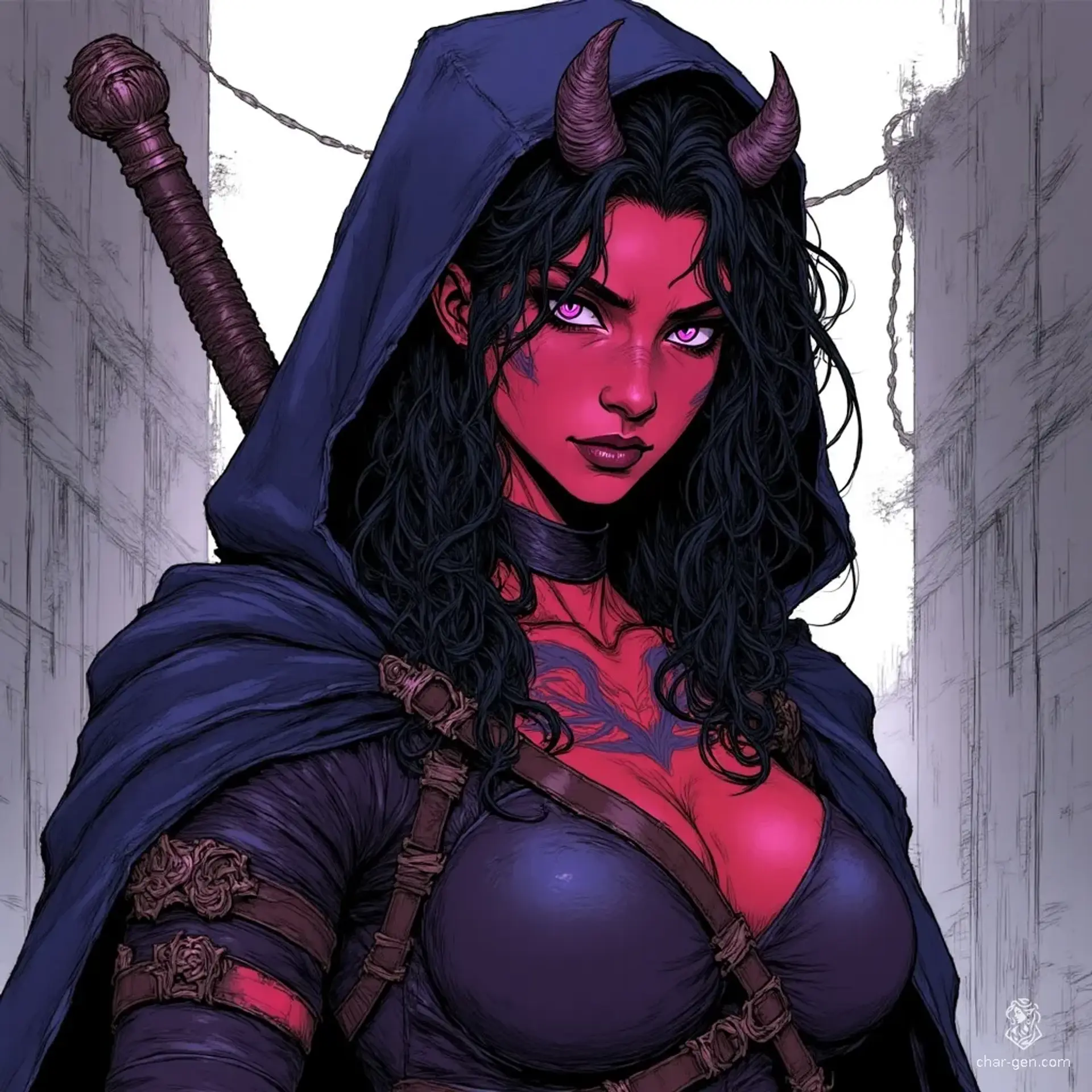 Lysara Vex - AI-generated fantasy NPC