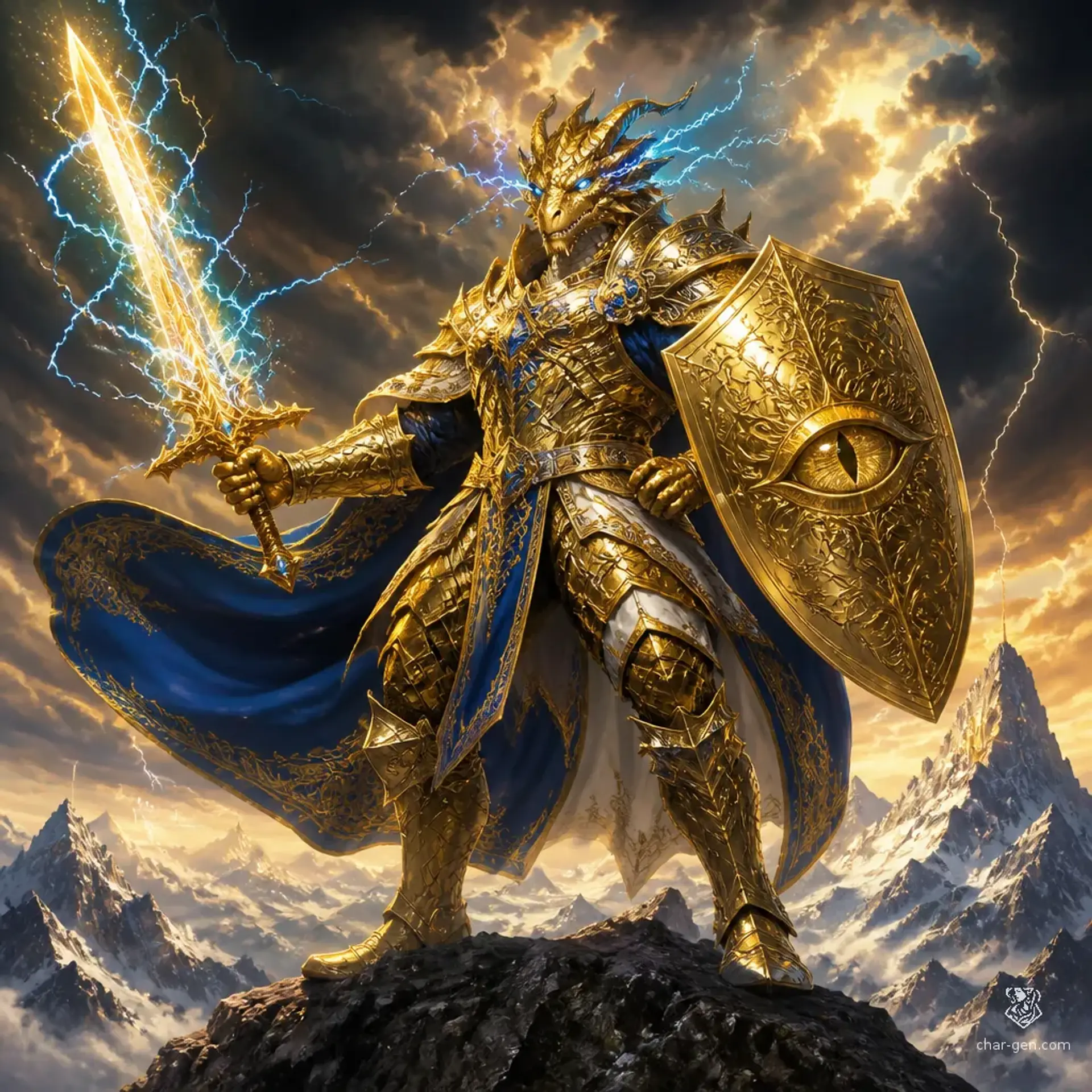 Kaito Sun-Gazer - AI-generated fantasy Character