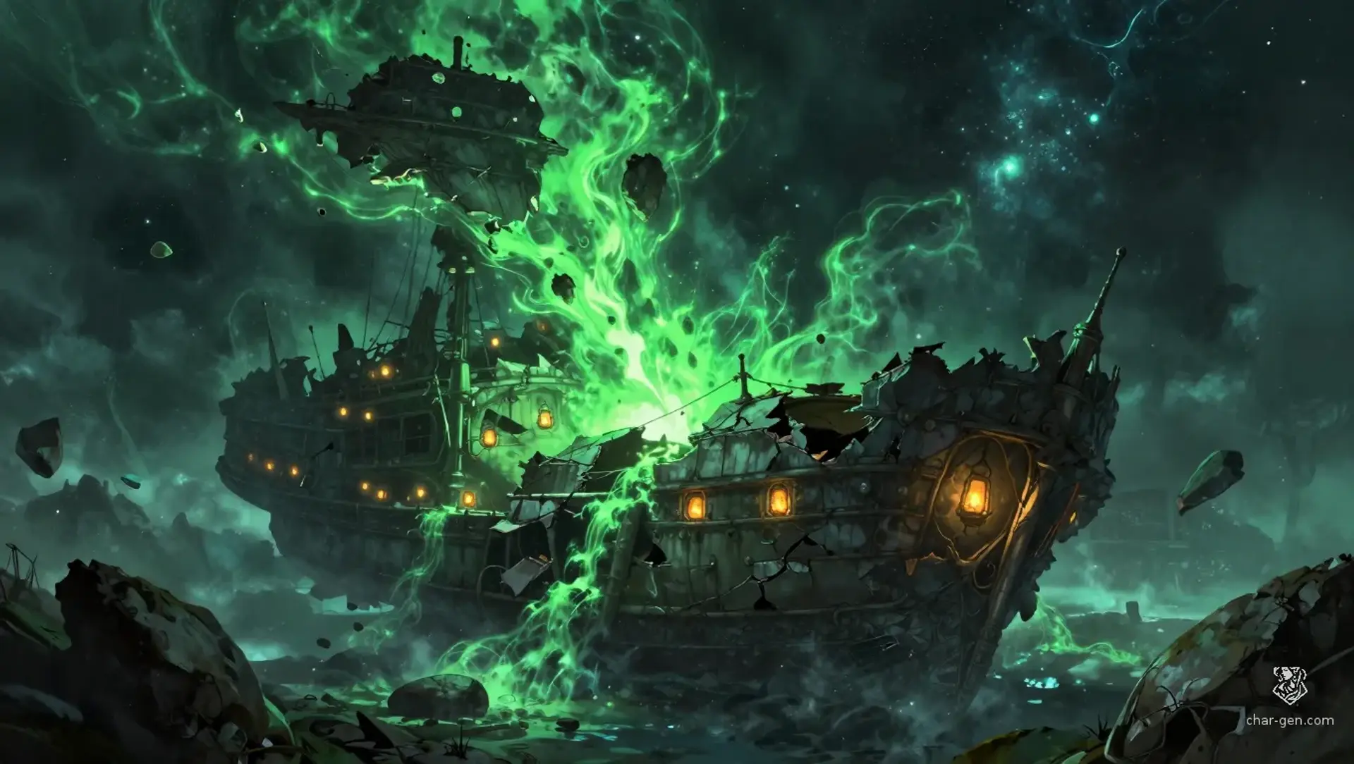 Ghost Wake at the Green Star