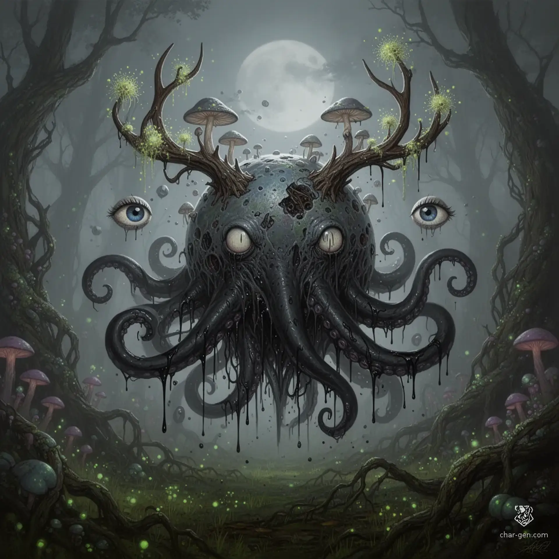 The Witherlorn - AI-generated fantasy Monster