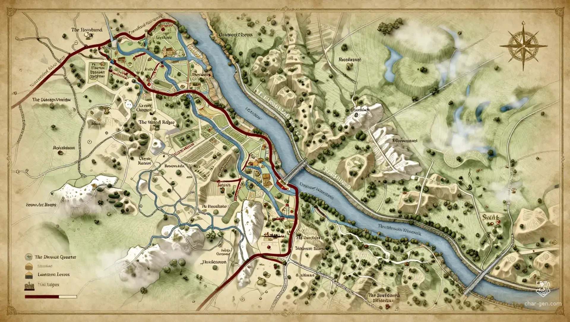 Crownford - AI-generated fantasy Region