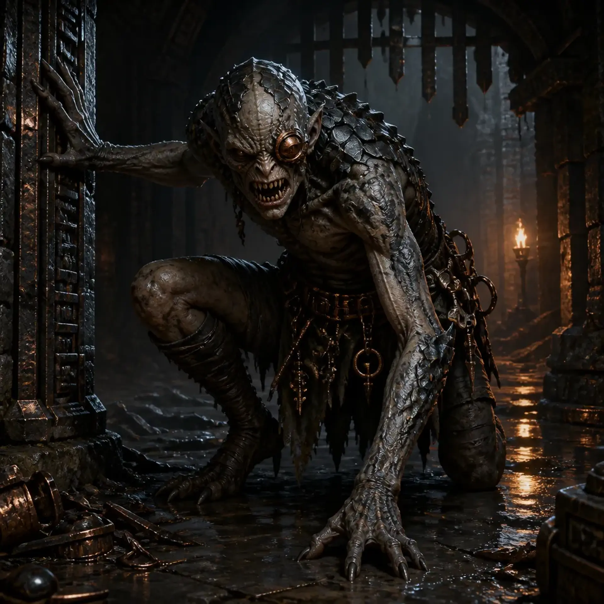 Rune-Snatcher - AI-generated fantasy Monster
