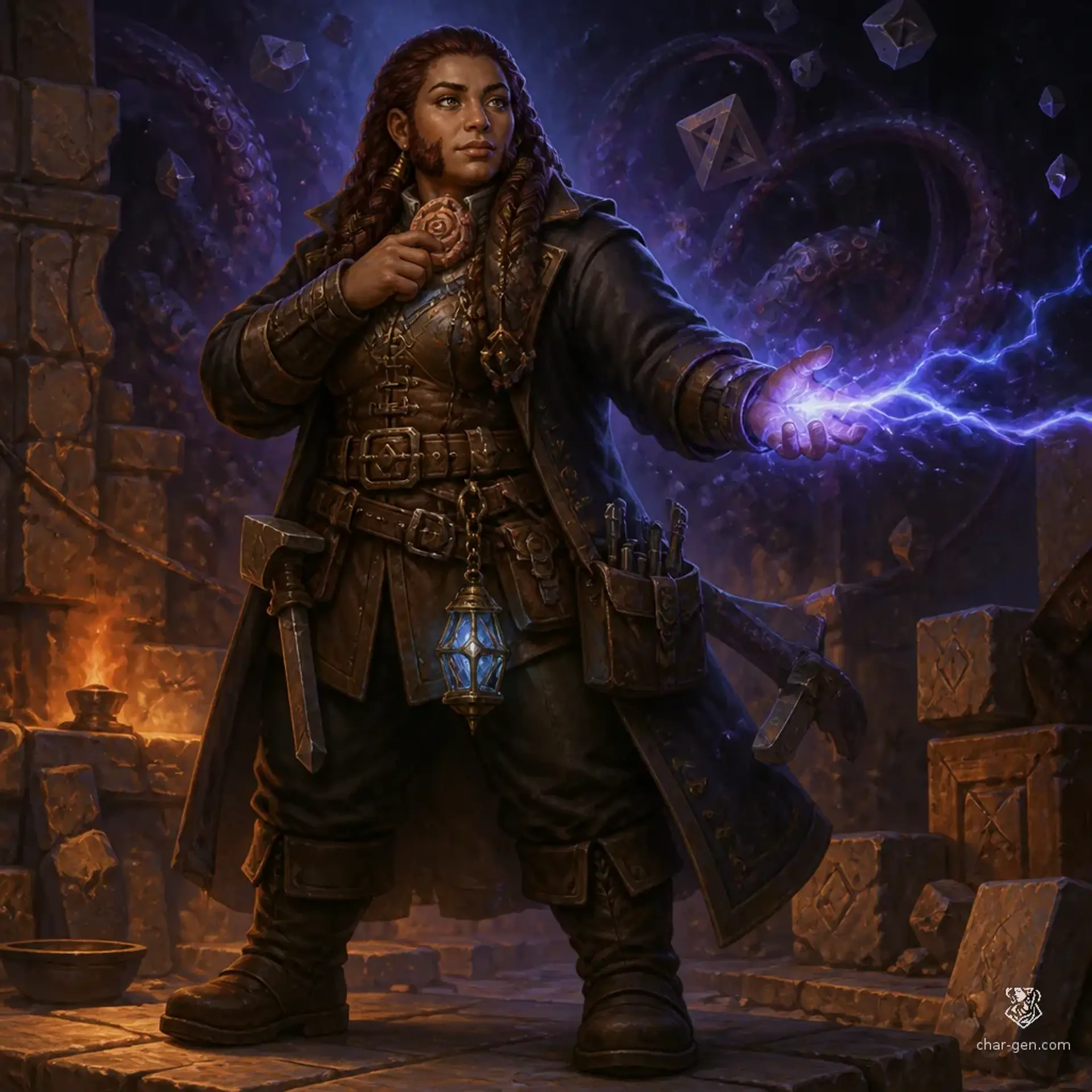 Nura Berenyi - AI-generated fantasy Character