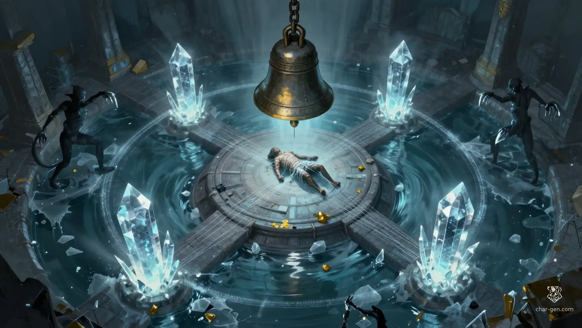 Save Mara from the Bell - AI-generated fantasy Encounter