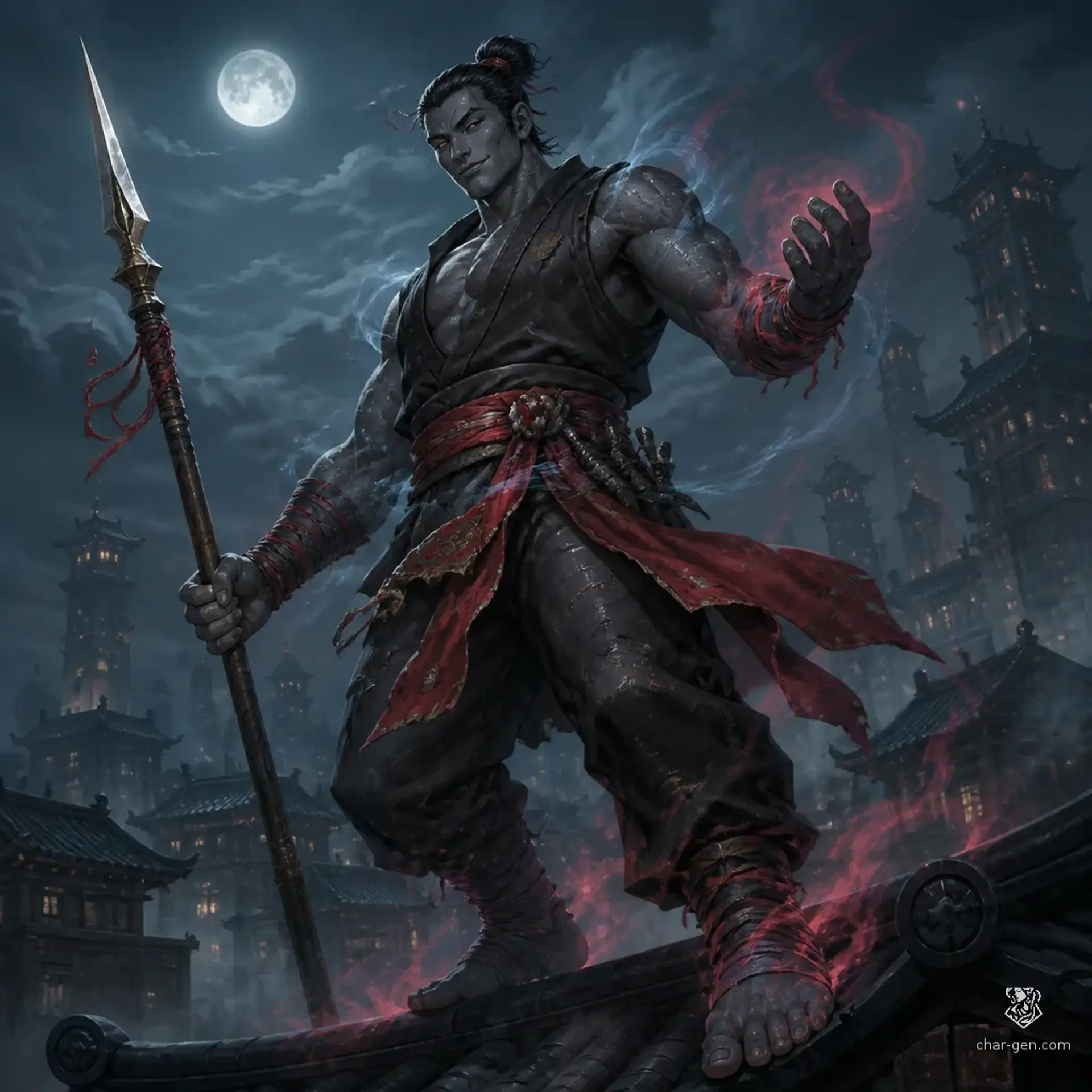 Makai - AI-generated fantasy Character