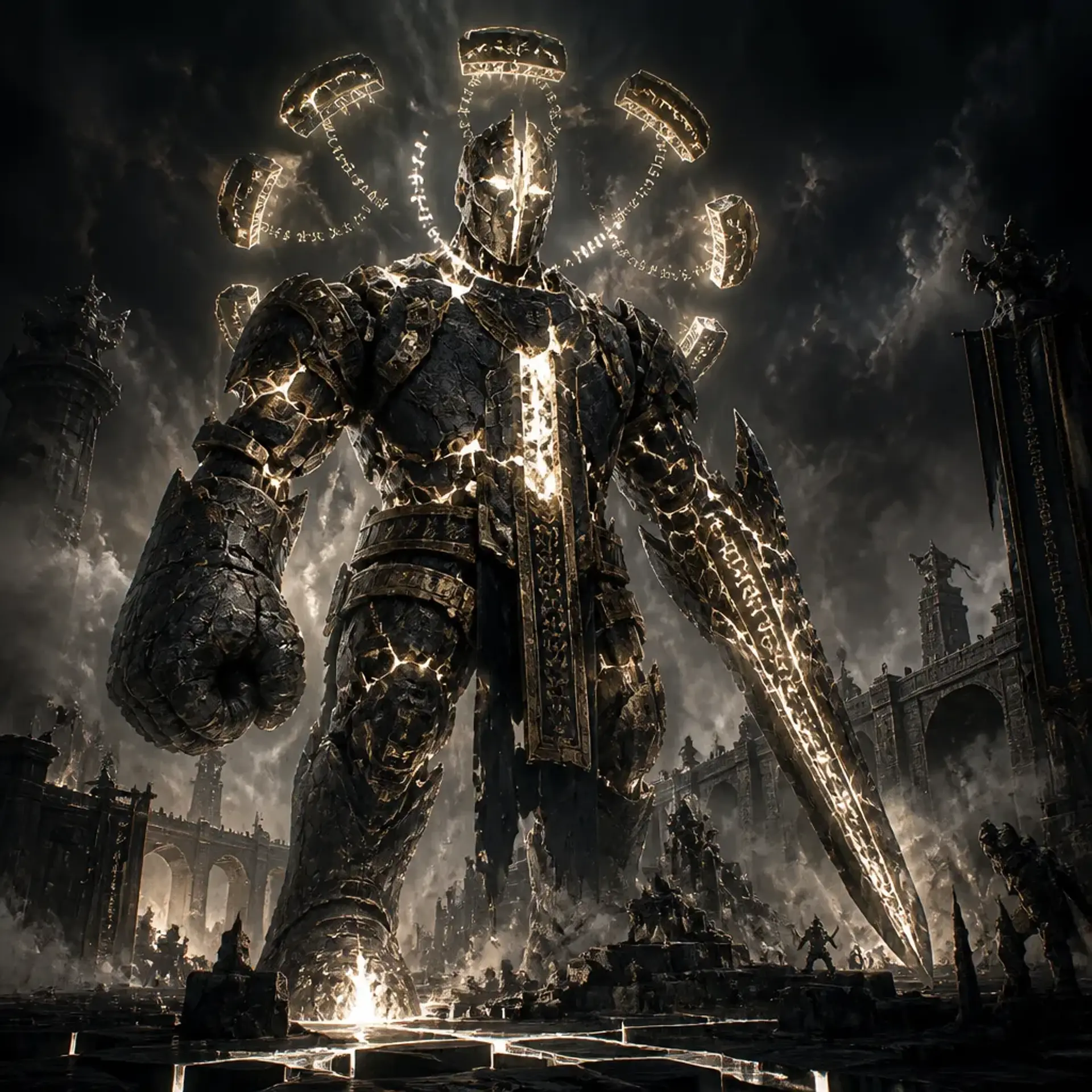 Avatar of the Broken God - AI-generated fantasy Monster