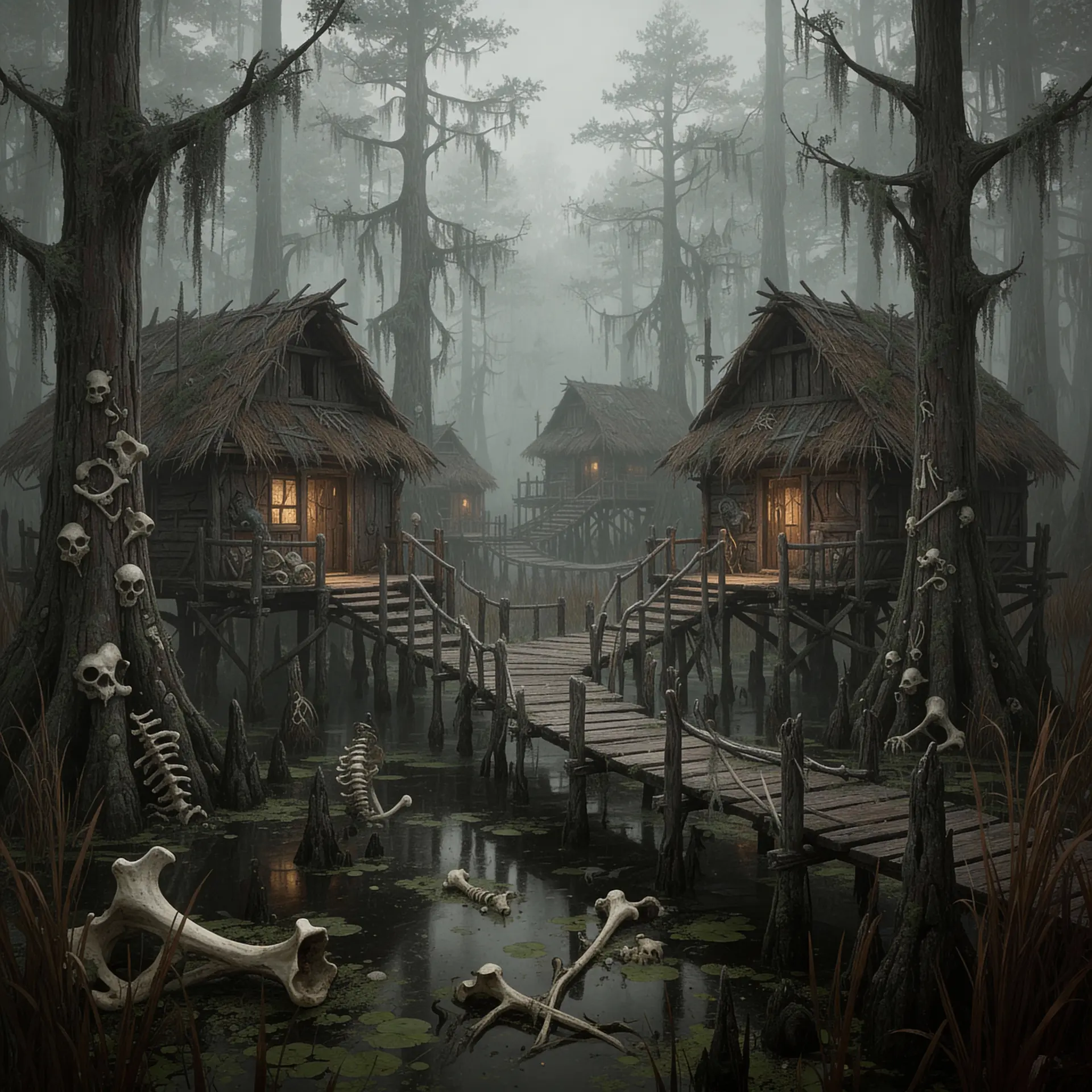 The Lady's Sanctum - AI-generated fantasy Settlement