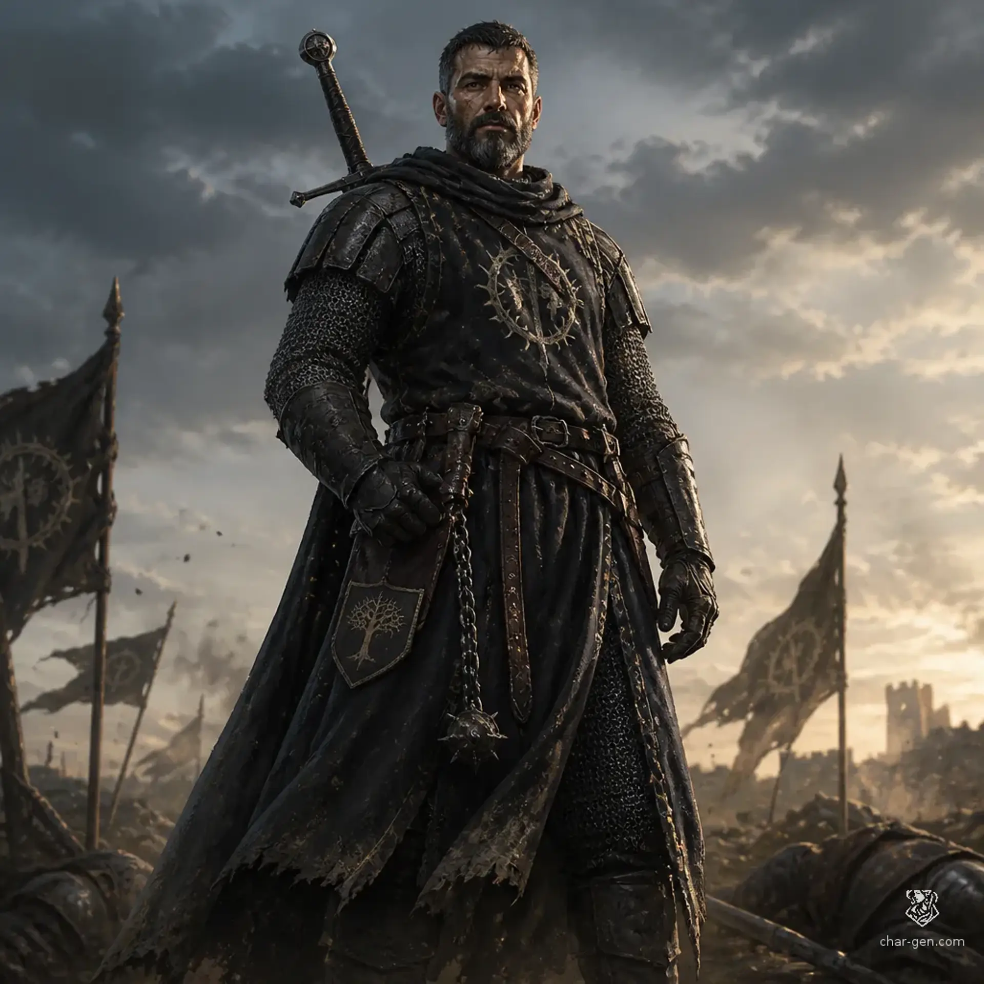Draven Blackthorn - AI-generated fantasy Character