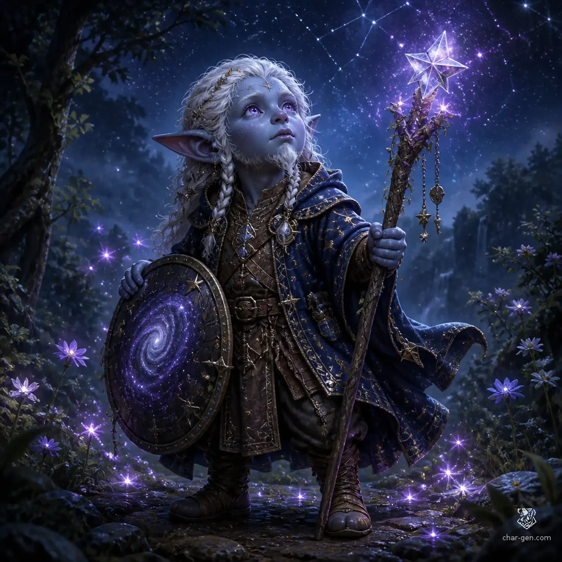 Orun Starwhisper - AI-generated fantasy Character