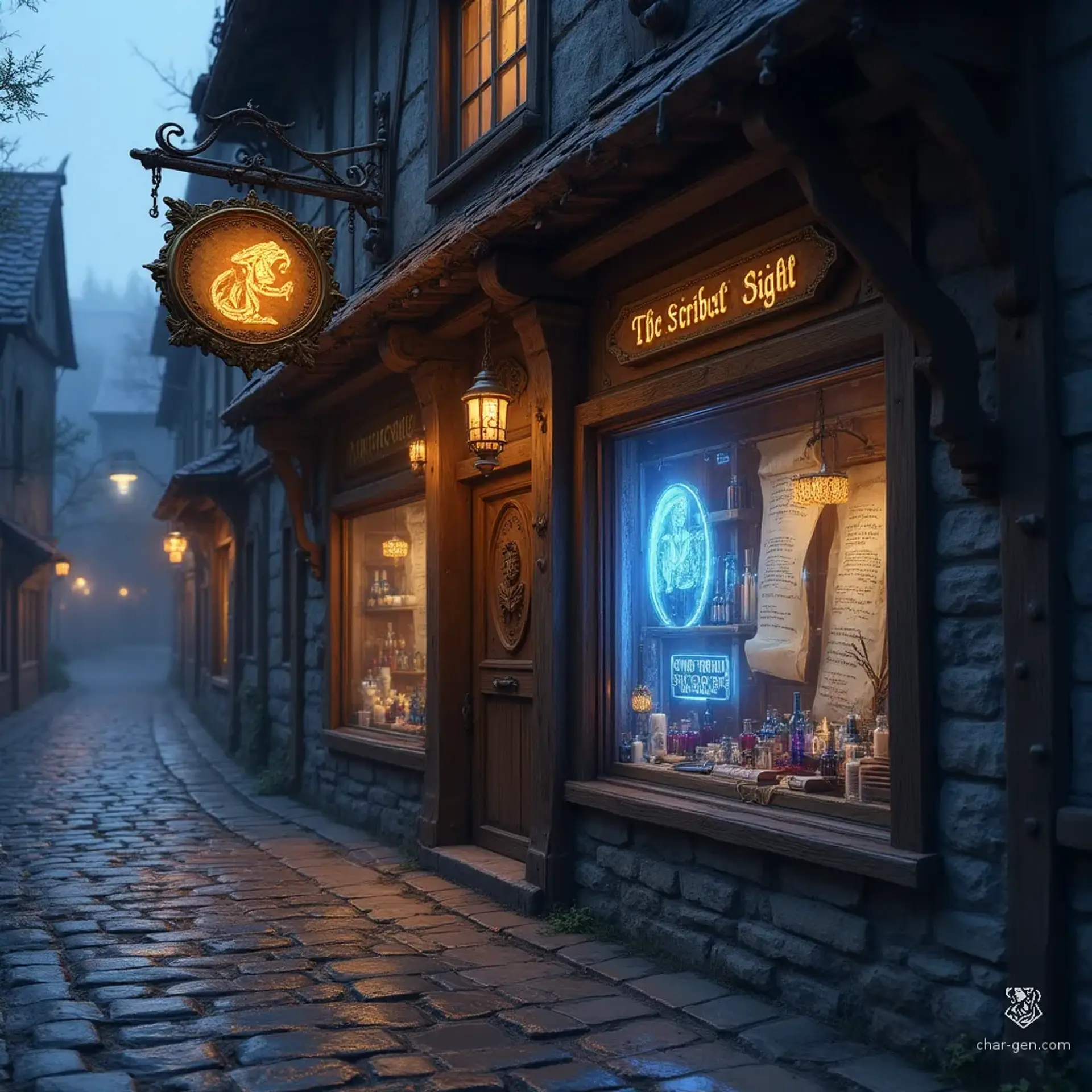 The Scribed Sigil - AI-generated fantasy Shop