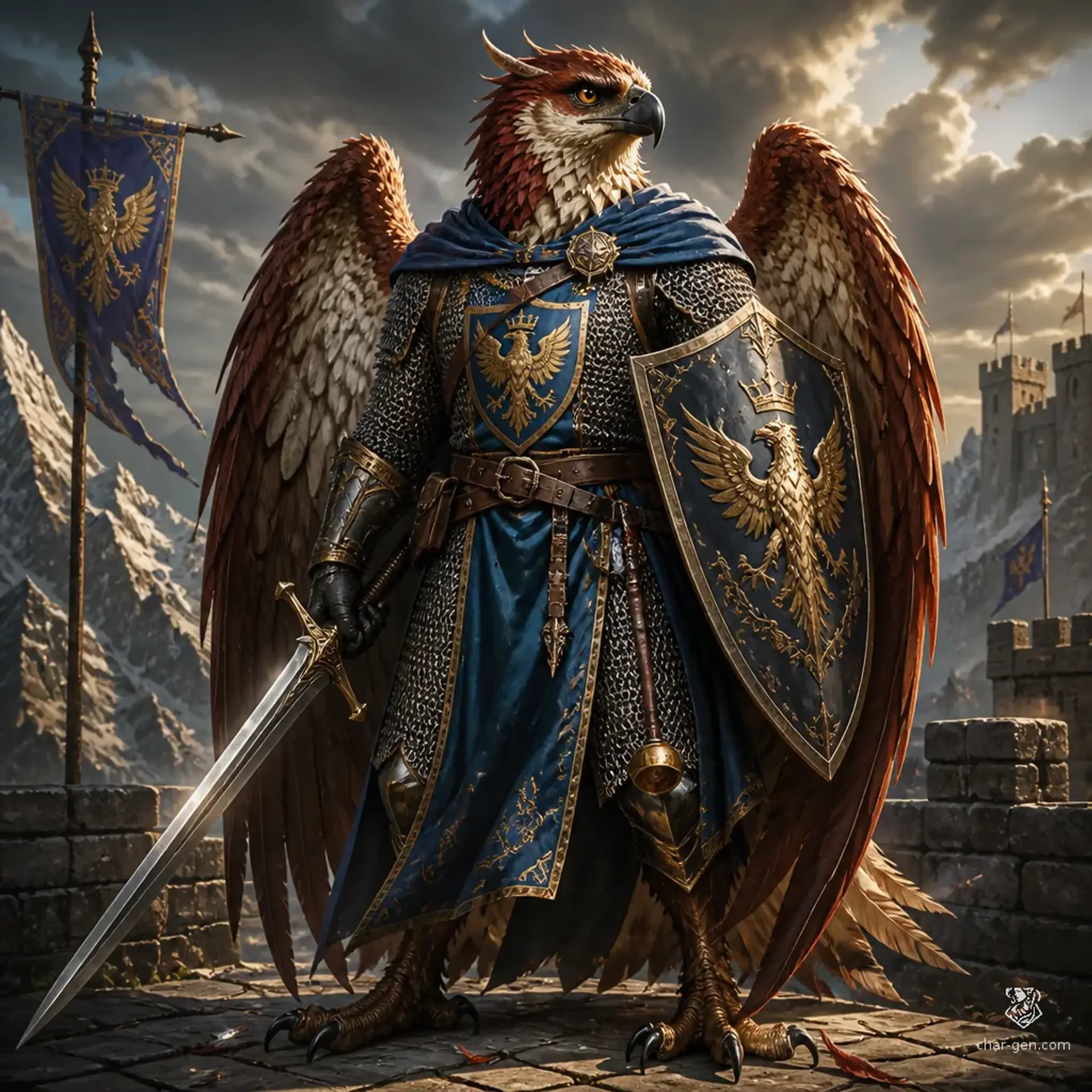 Hernan - AI-generated fantasy Character