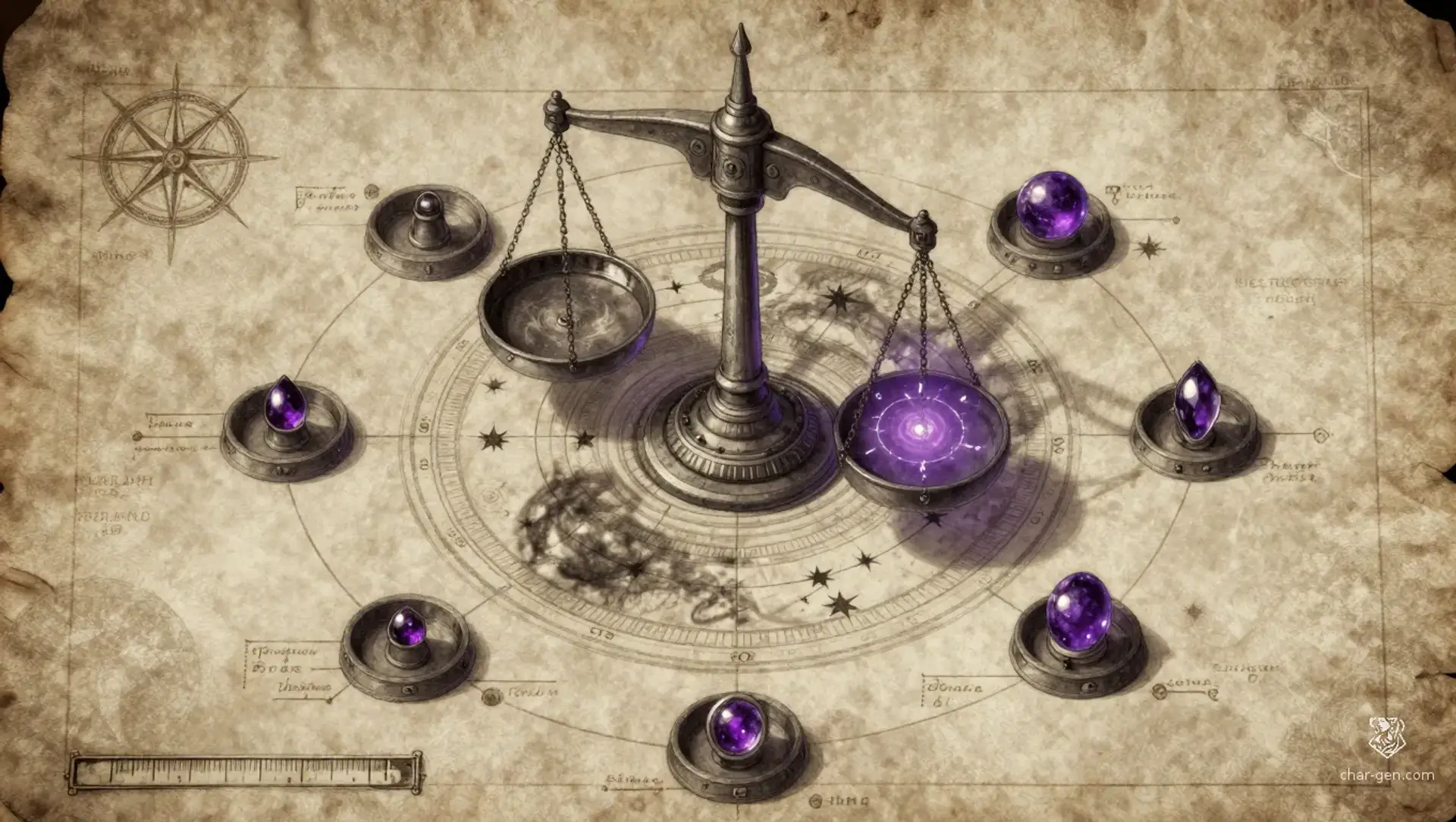 The Scales of Celestial Harmony - AI-generated fantasy Puzzle
