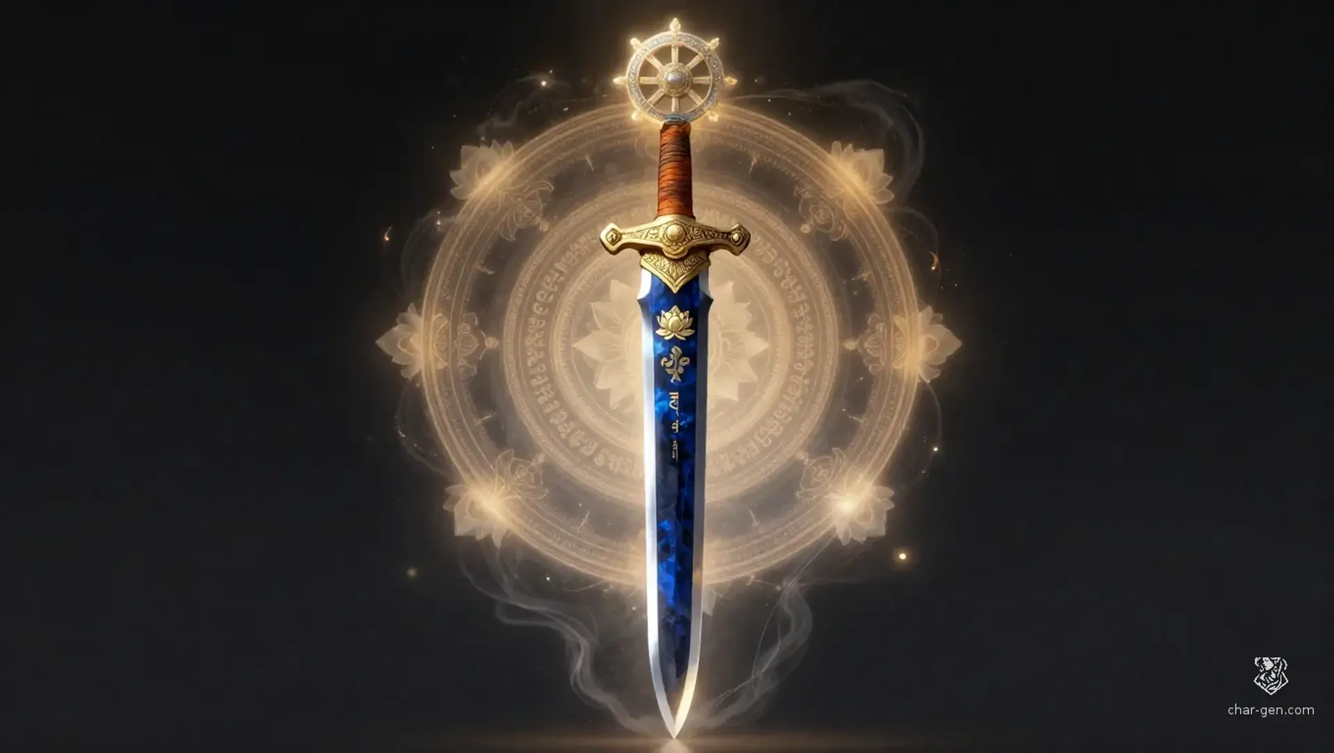 The Dharma Blade - AI-generated fantasy Magic Item