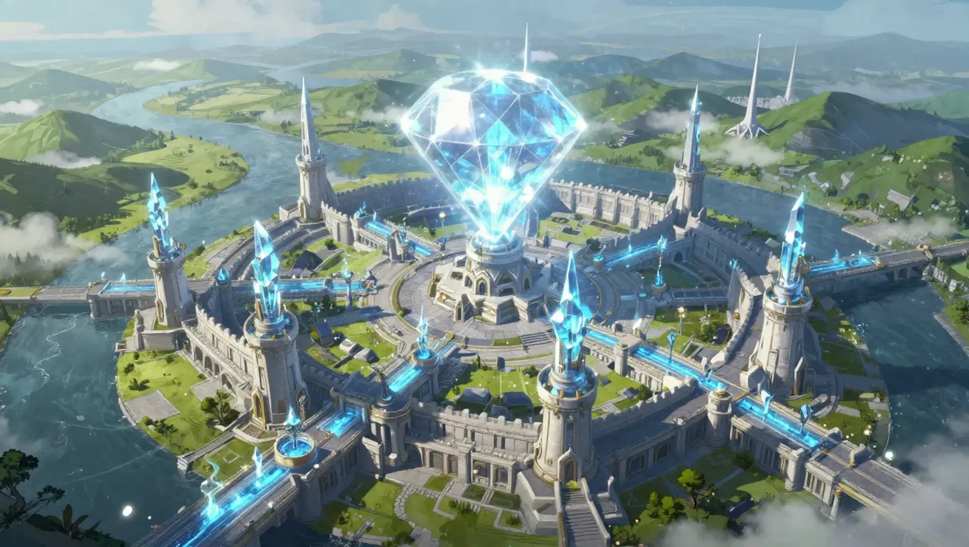 Aurelius Station - AI-generated fantasy Settlement