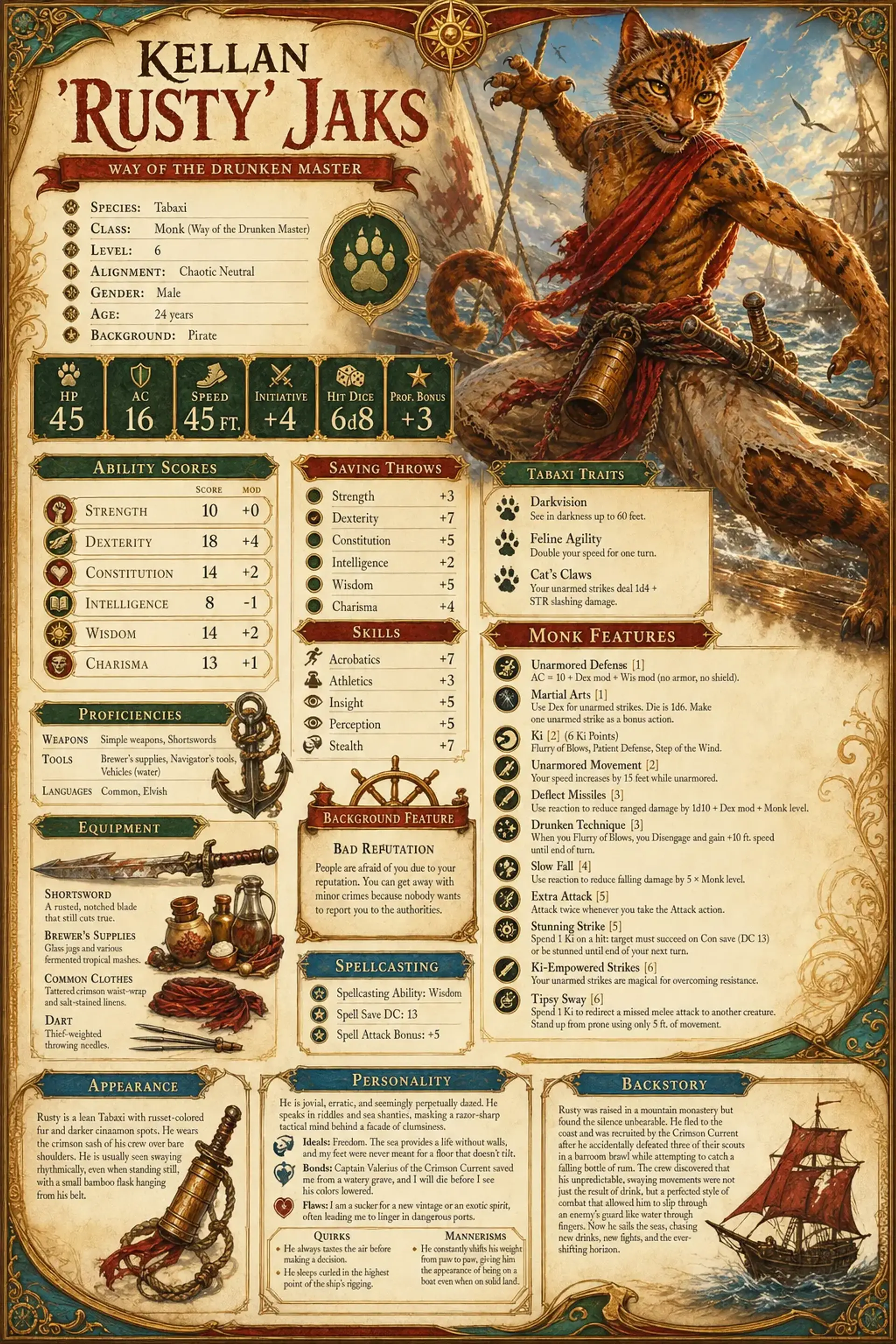 Character Sheet