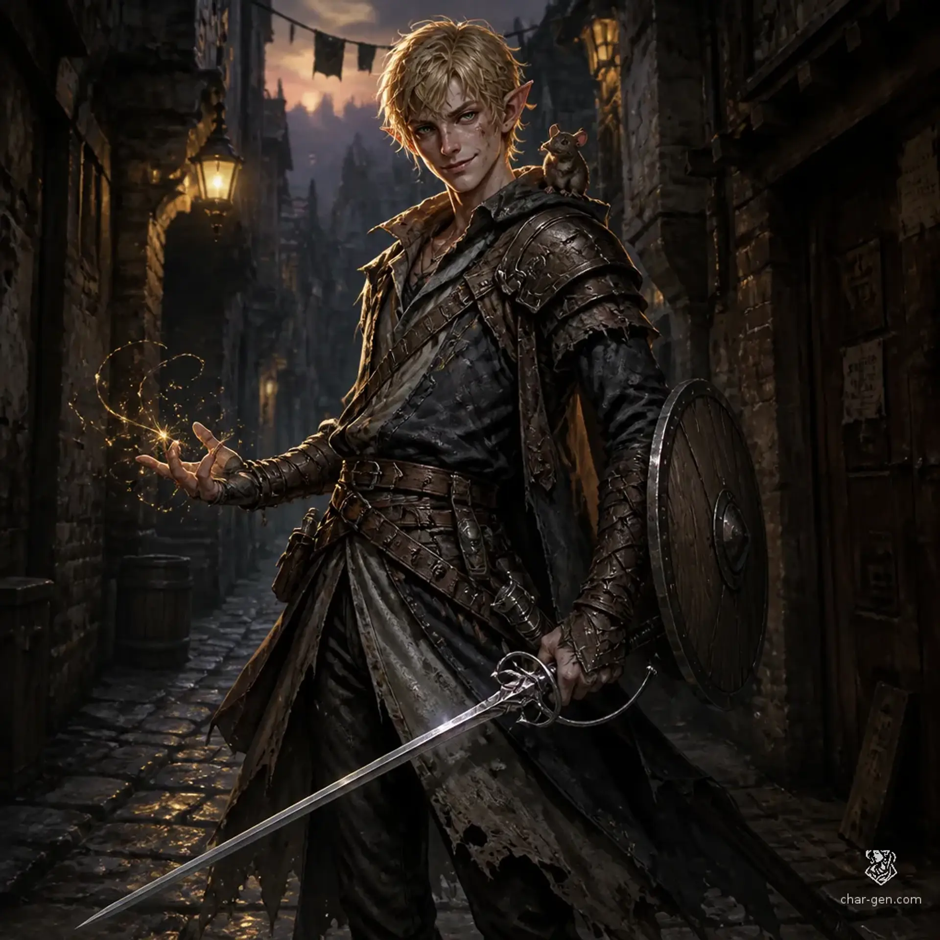 Valerius Vex Thistlewick - AI-generated fantasy Character