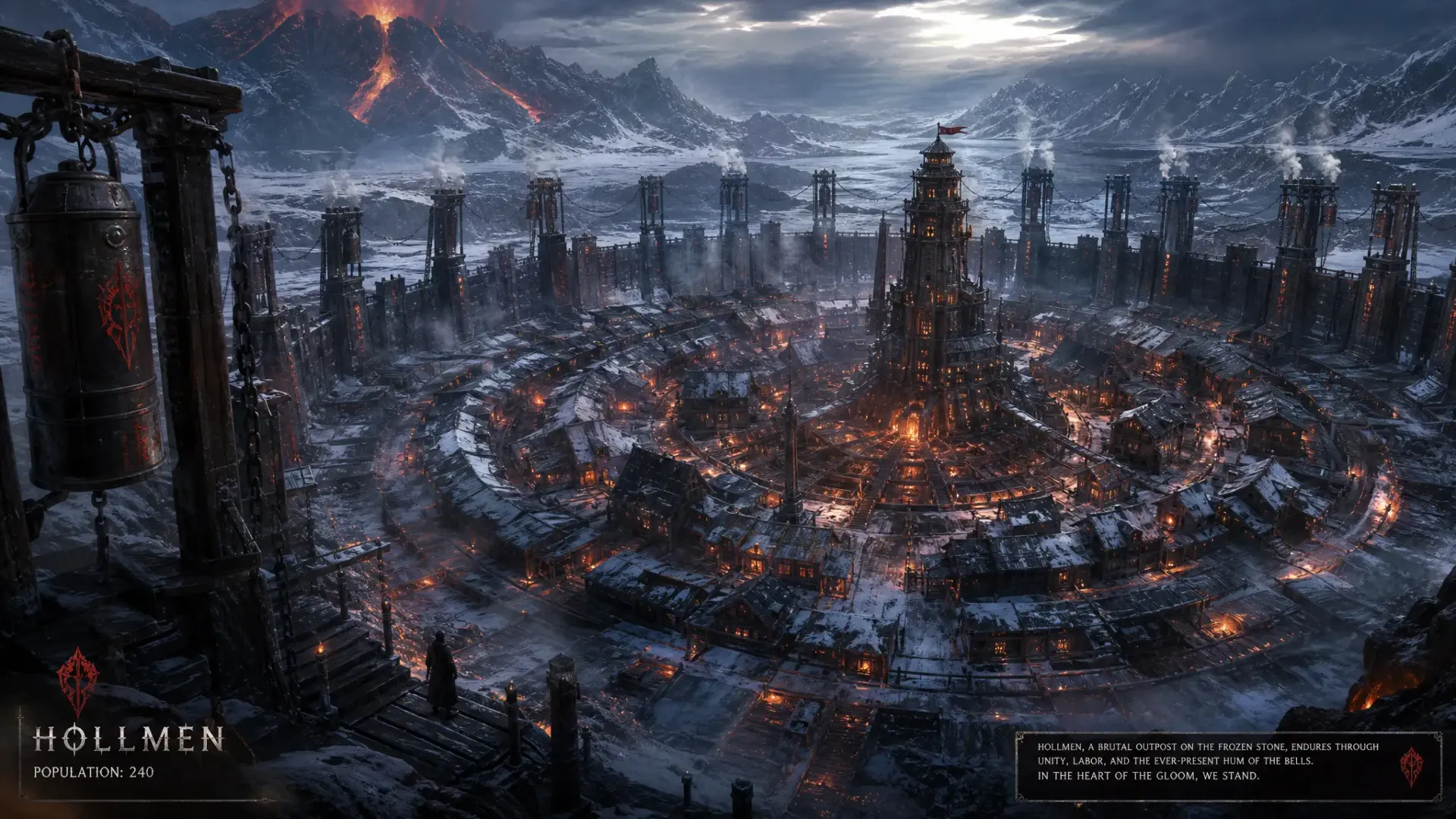 Hollmen - AI-generated fantasy Settlement