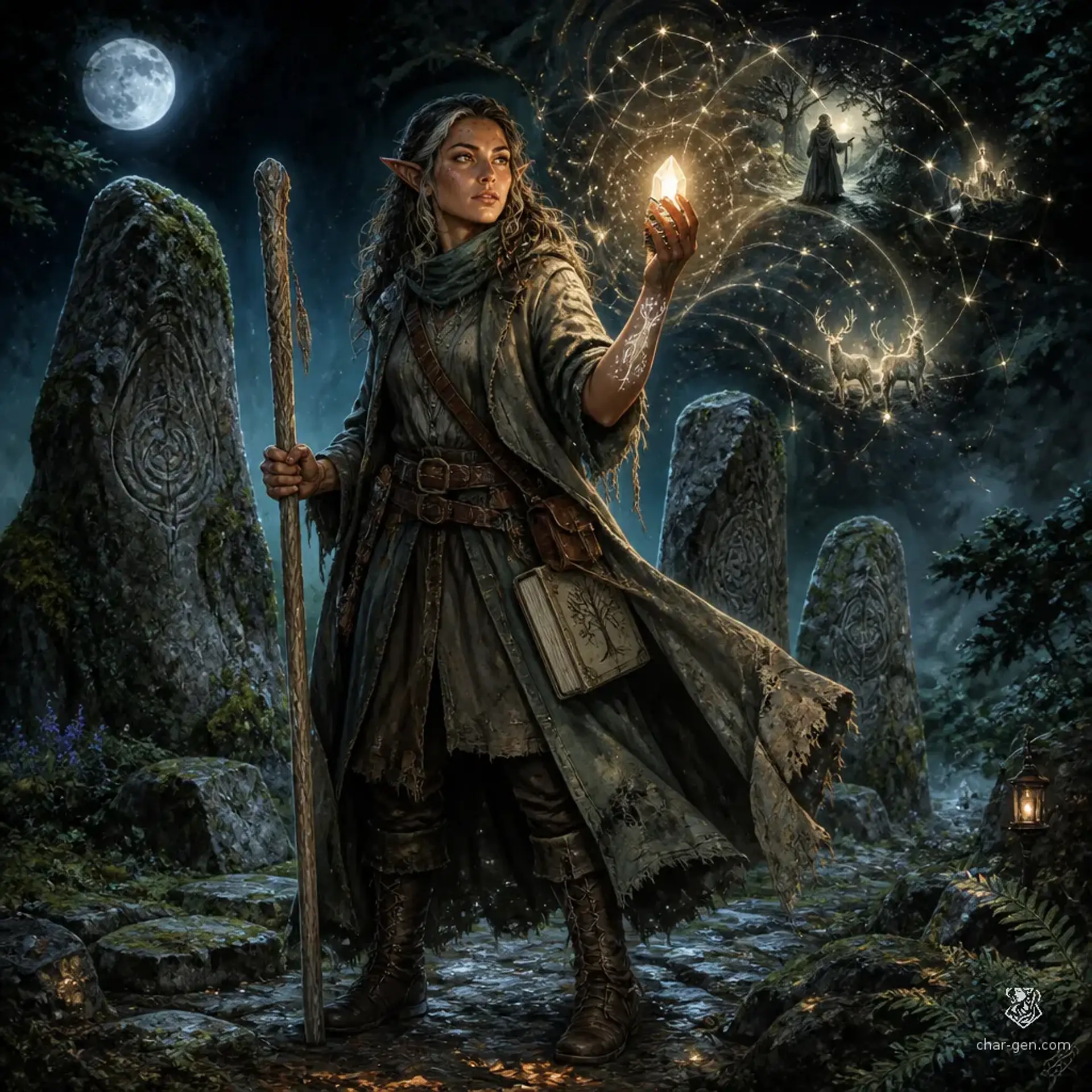 Neris Vey - AI-generated fantasy Character