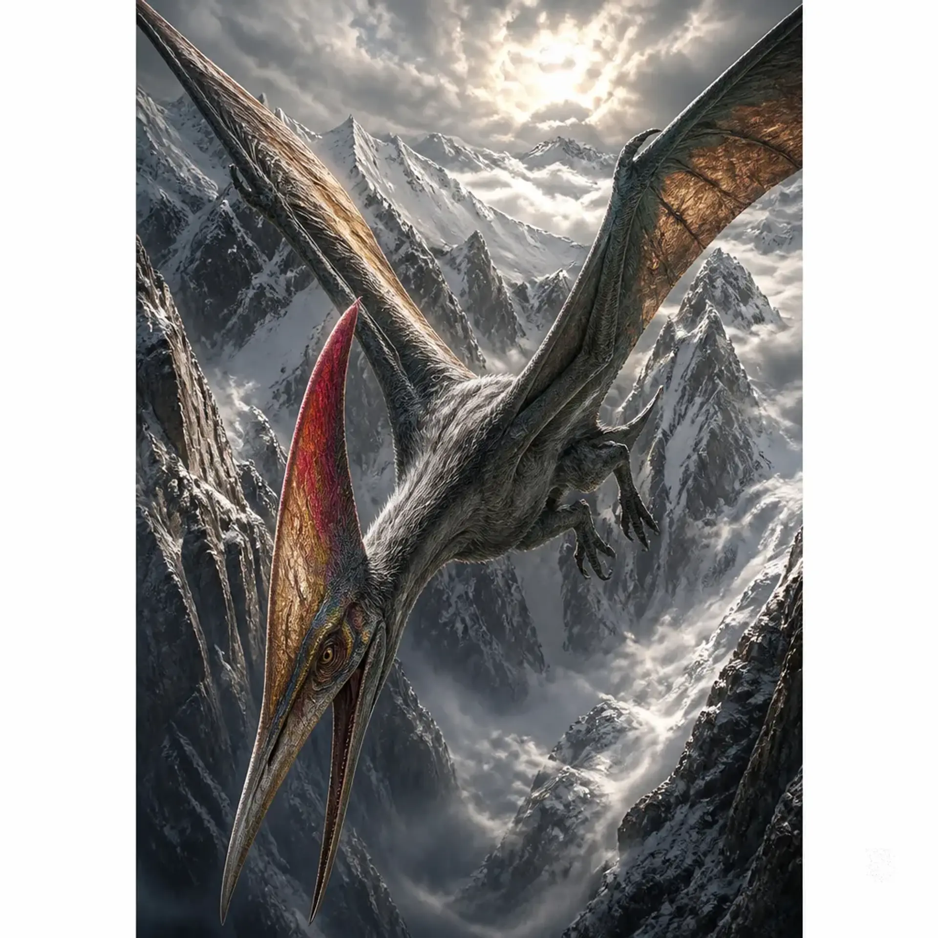 Cloud-Snatcher Quetzalcoatlus - AI-generated fantasy Monster