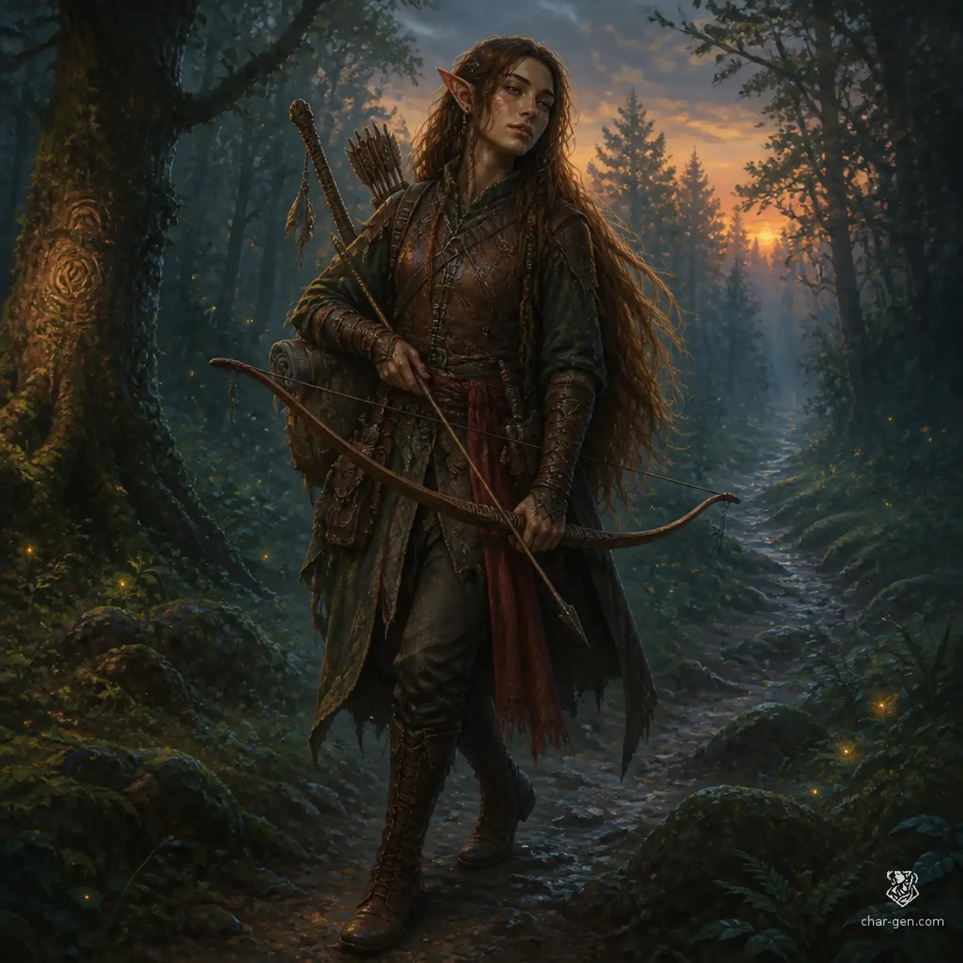 Tavi Jelena - AI-generated fantasy Character