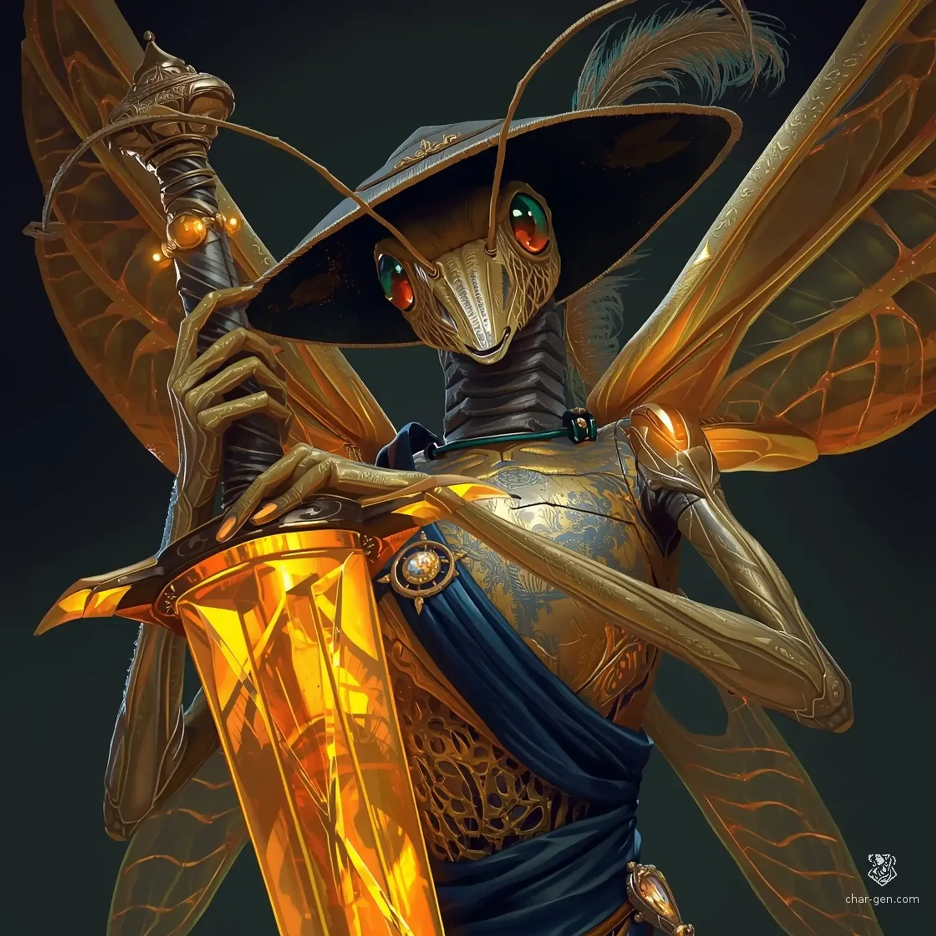 K-Skylia - AI-generated fantasy NPC