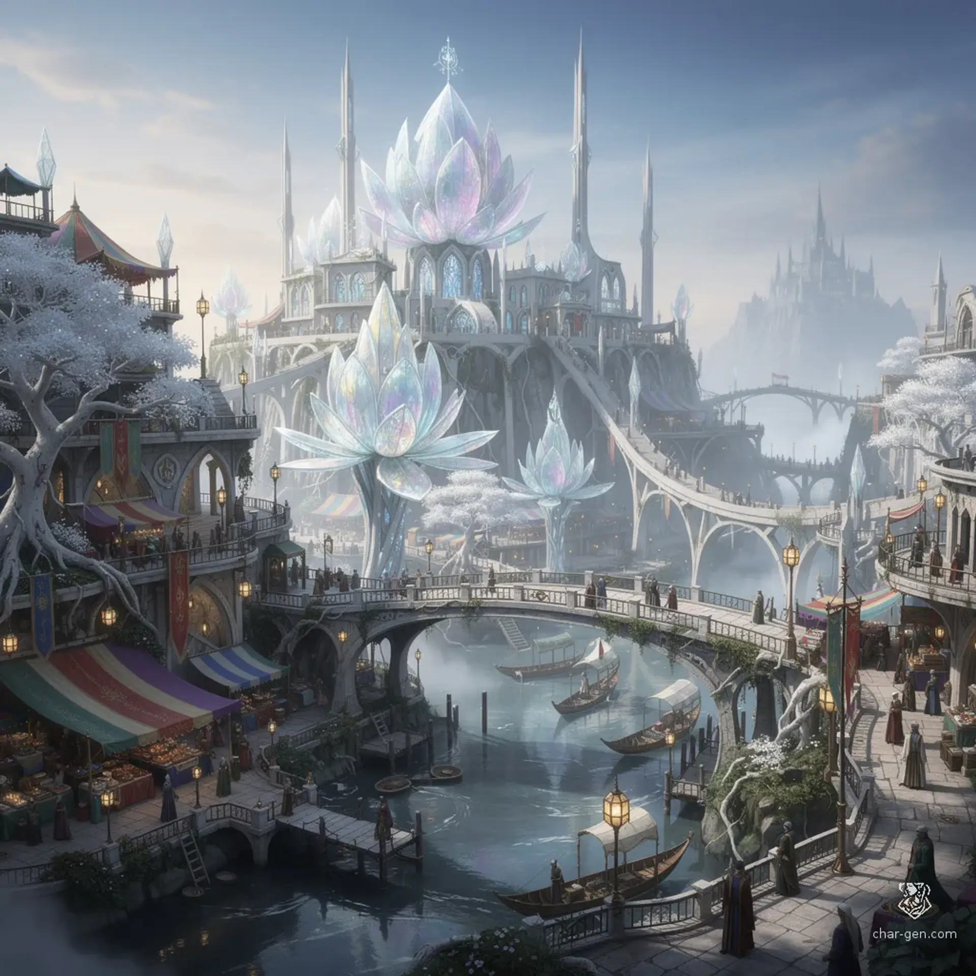 Sylvaranth - AI-generated fantasy Settlement