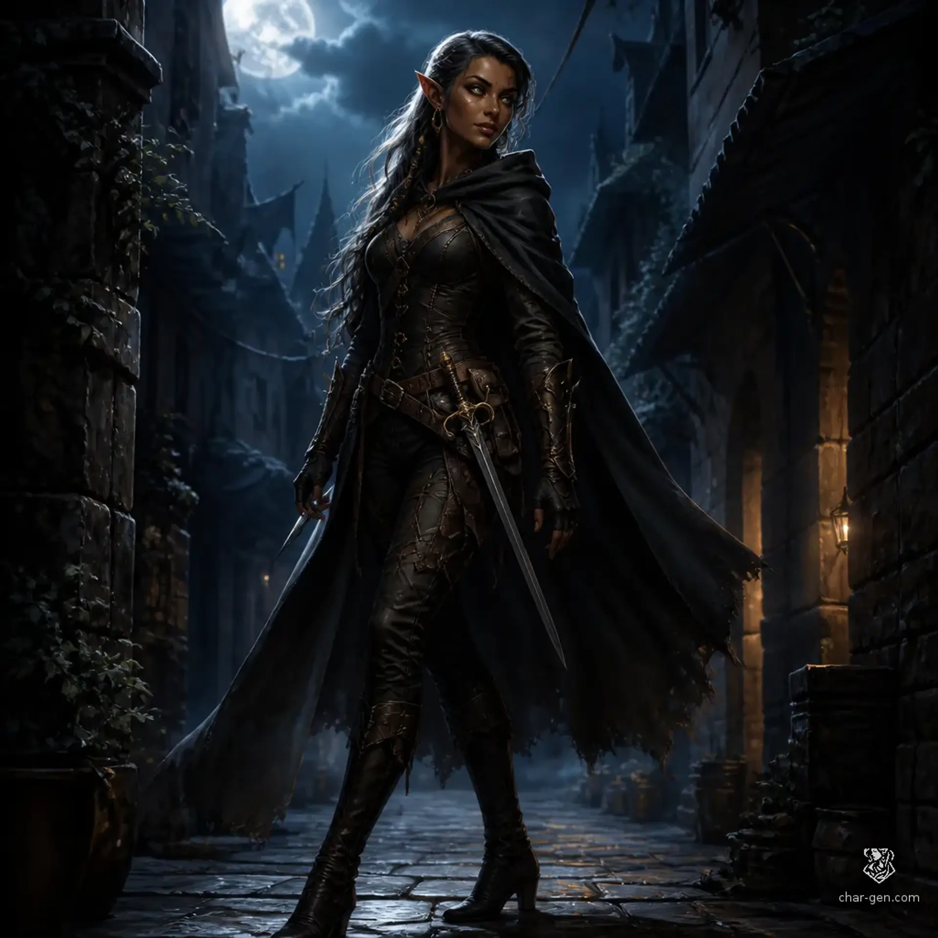 Minerva - AI-generated fantasy Character