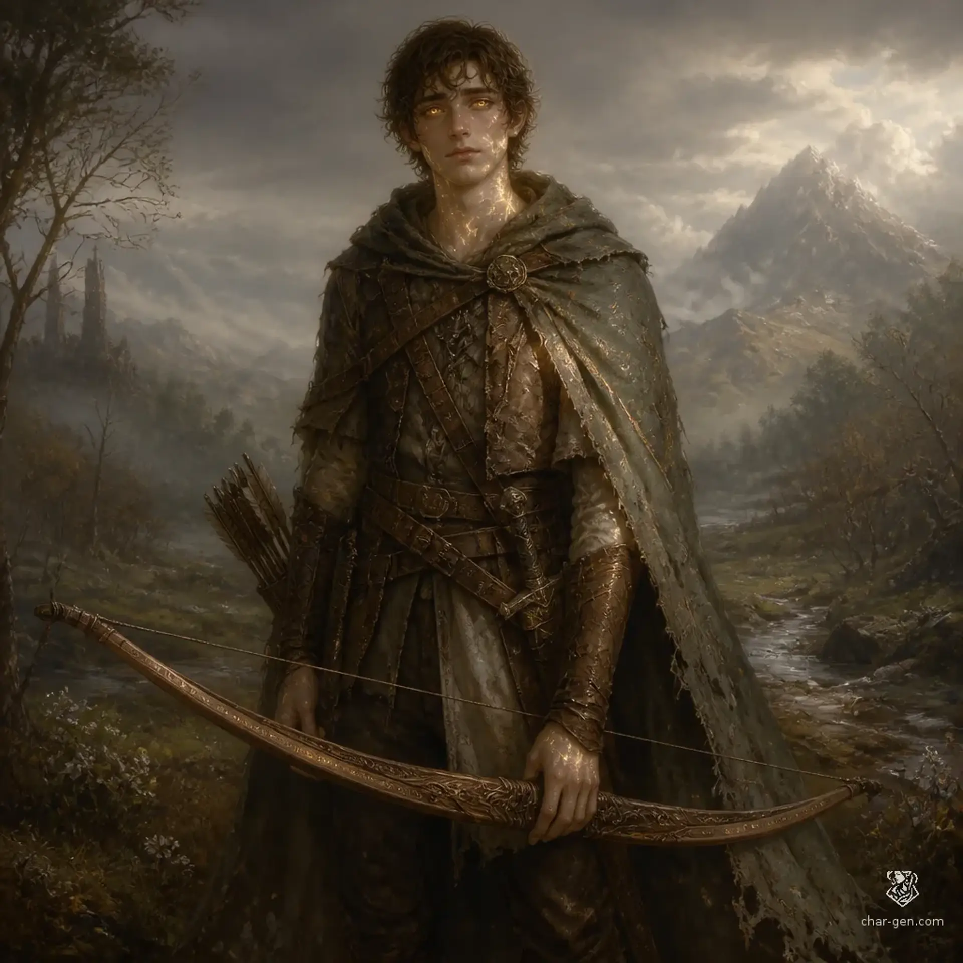 Hall - AI-generated fantasy Character