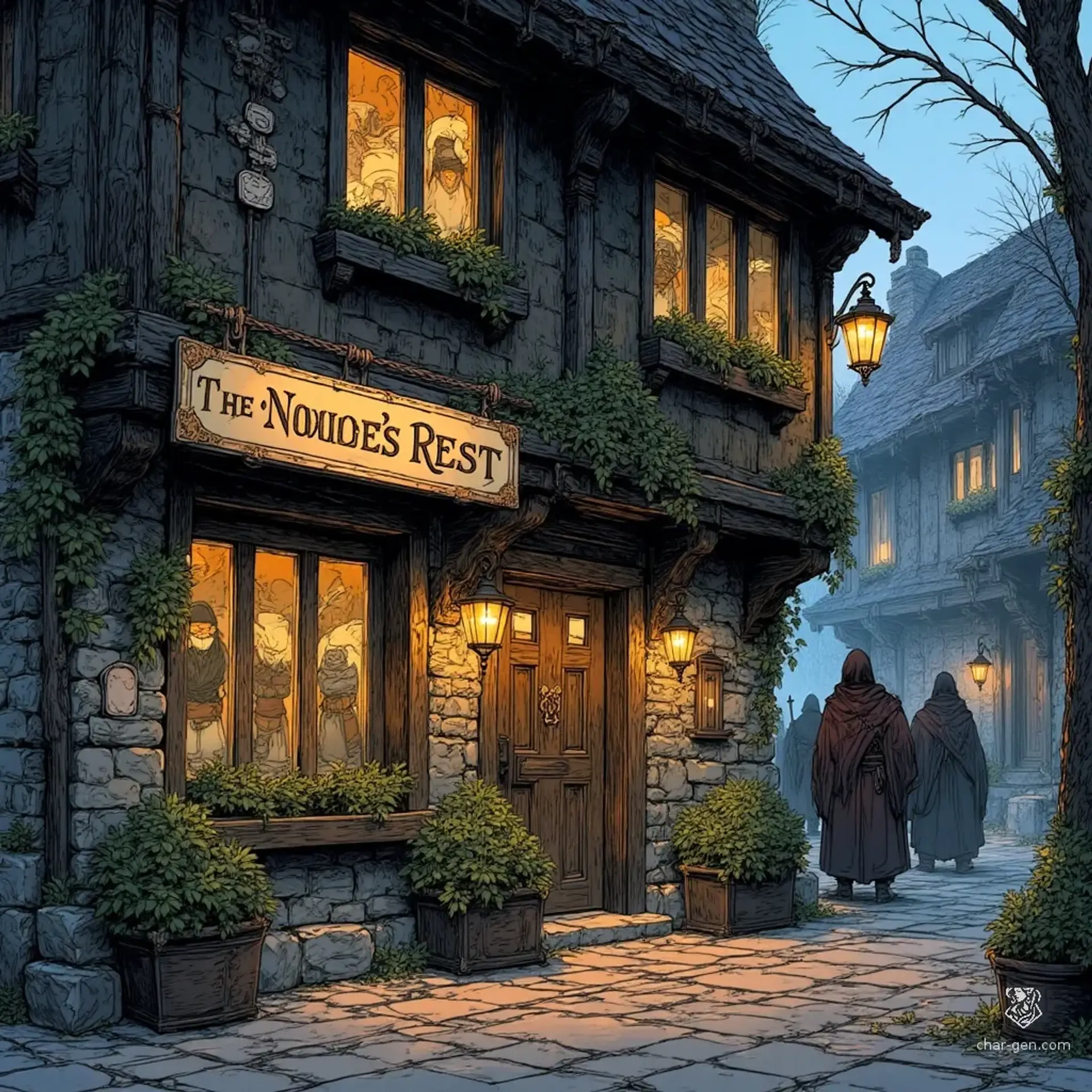 The Noble's Rest - AI-generated fantasy Tavern