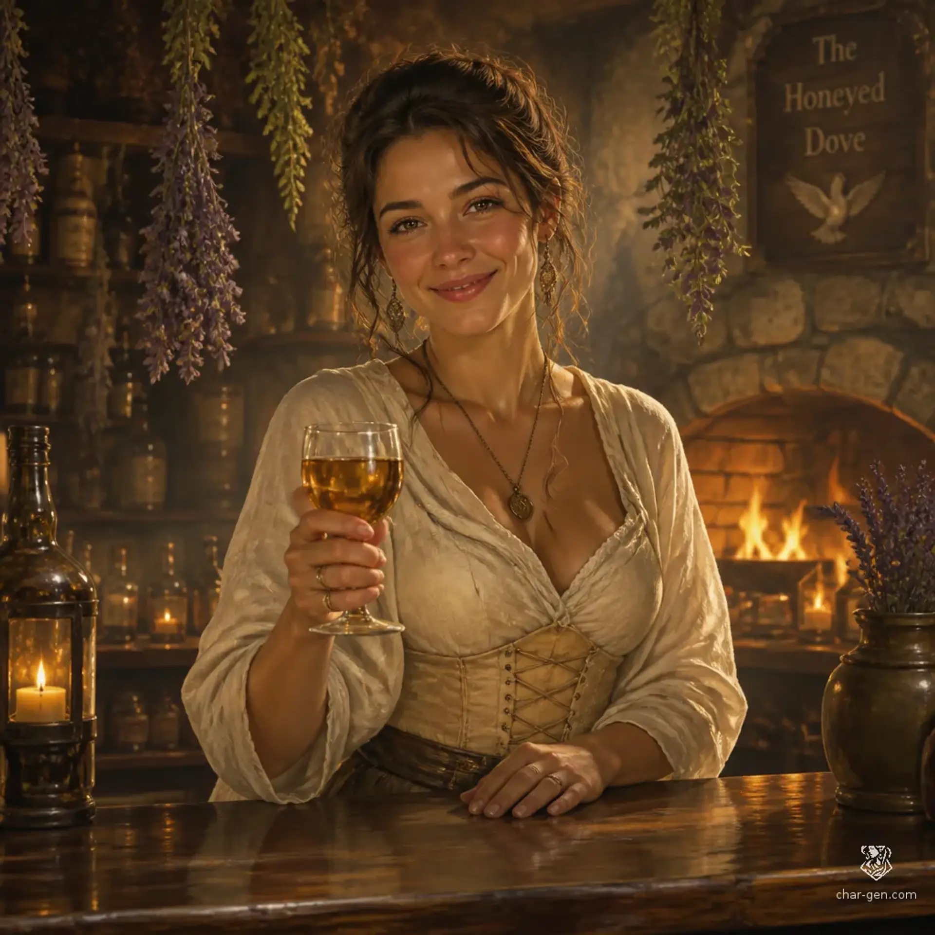 The Nesting Hearth - AI-generated fantasy Tavern