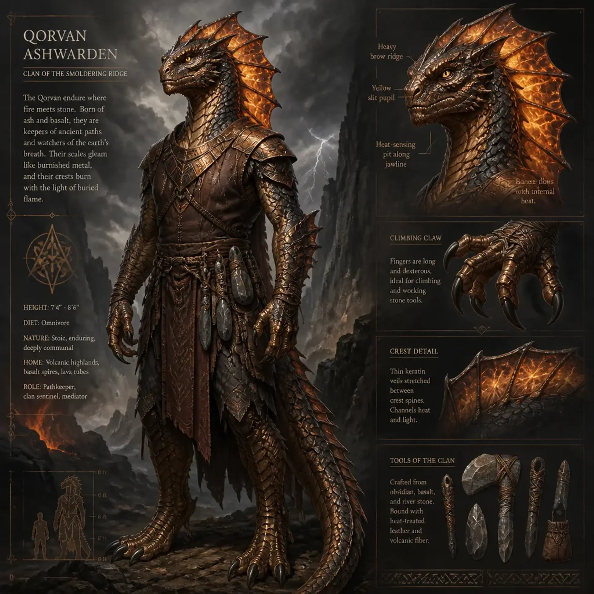 Drakensyr - AI-generated fantasy Species
