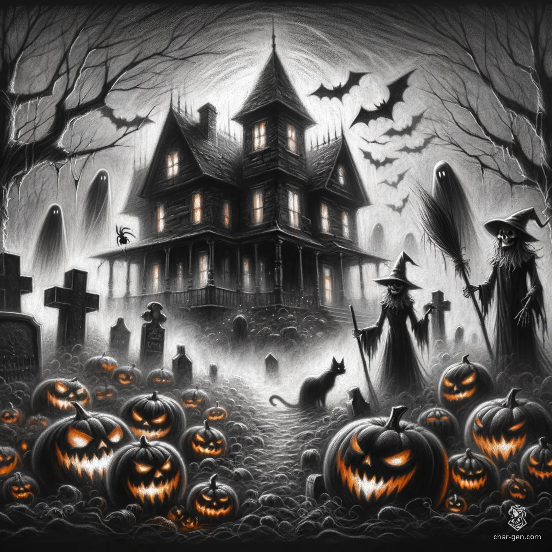 The Animated Scarecrow is a patchwork sentinel crafted from straw and tattered cloth, imbued with dark magic. It stands watch over fields, its hollow eyes glowing ominously as it protects crops from intruders, wielding fear and unease with each rustling movement in the breeze.