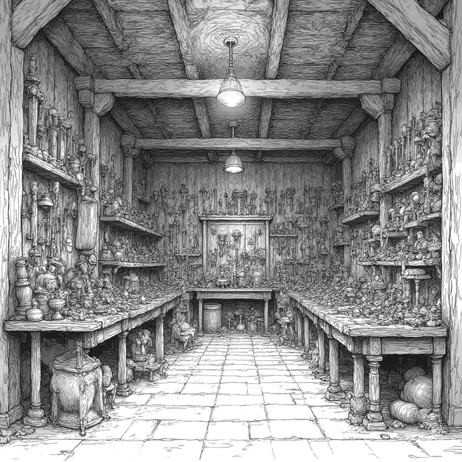 The Celestial Anvil - AI-generated fantasy Shop