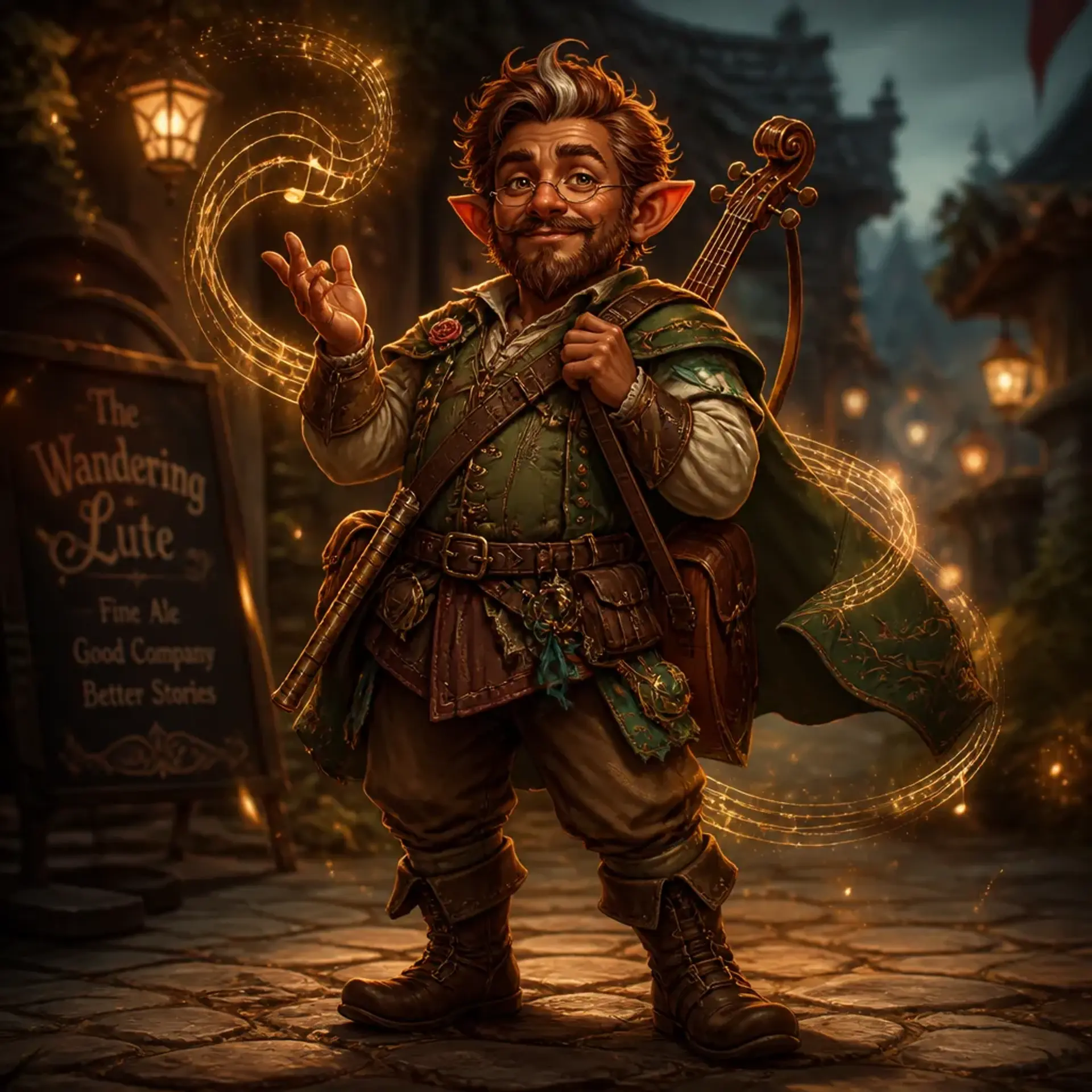 Pipnick Underbough - AI-generated fantasy Character
