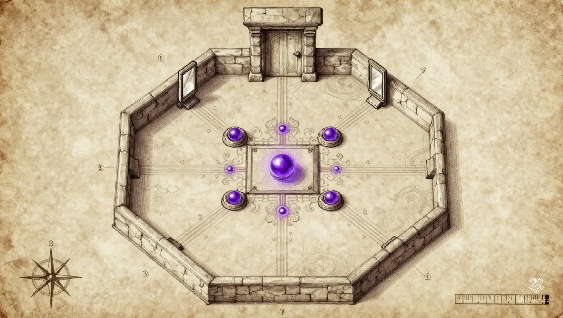 The Vault of the Untaken Path - AI-generated fantasy Puzzle