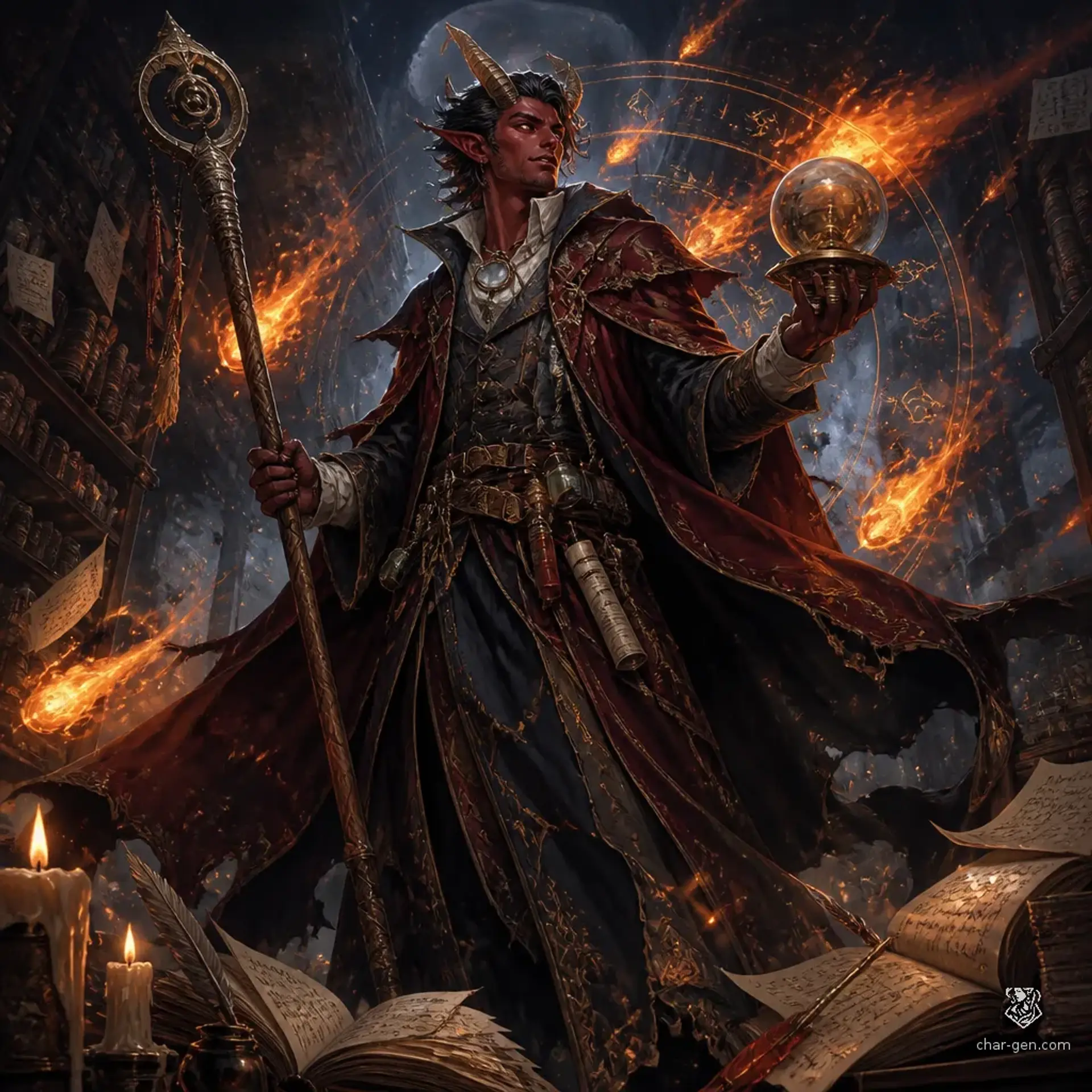 Darnethriel Lomenelda - AI-generated fantasy Character