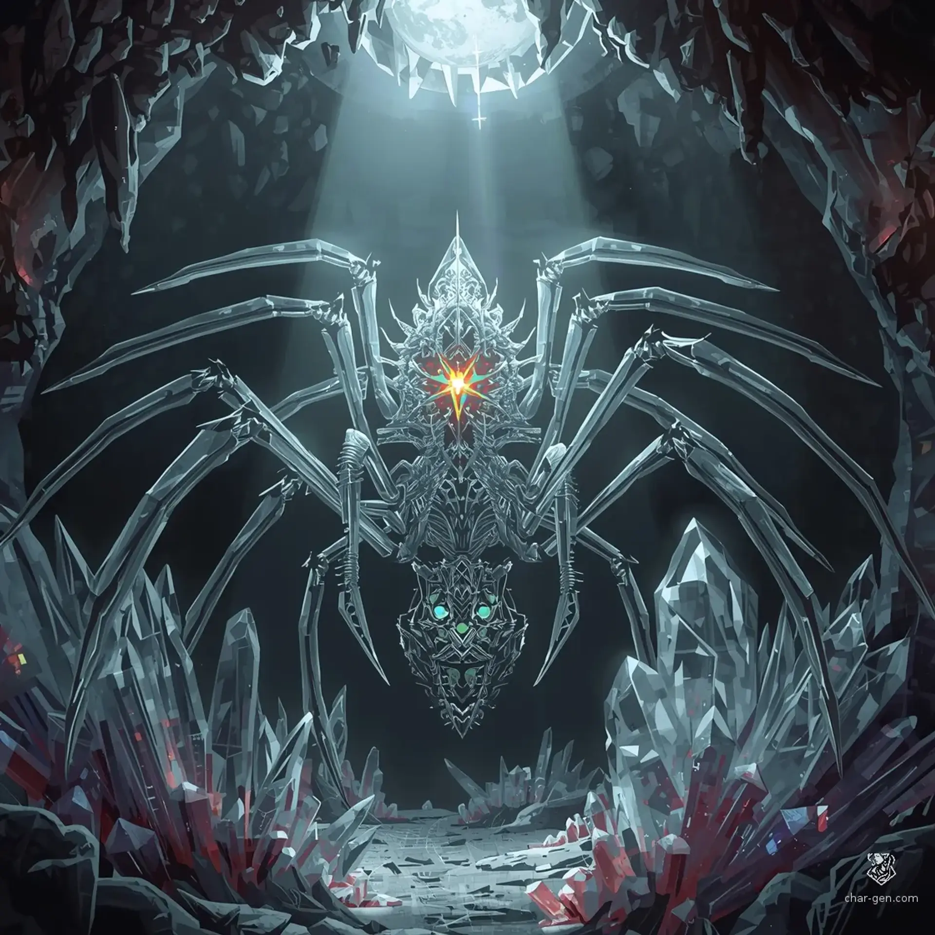Crystal Spider | Fantasy Monster Generated by CharGen