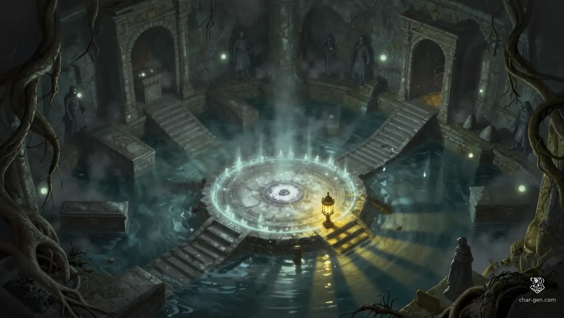 Keep the Lantern from the Dead - AI-generated fantasy Encounter