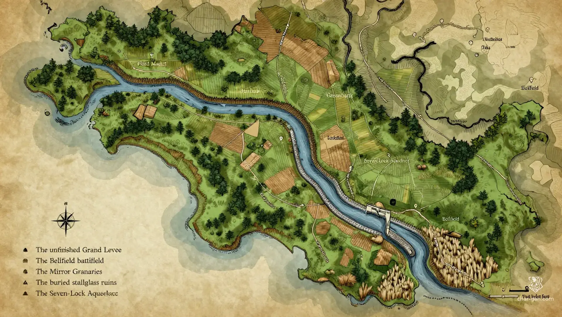 Redford - AI-generated fantasy Region