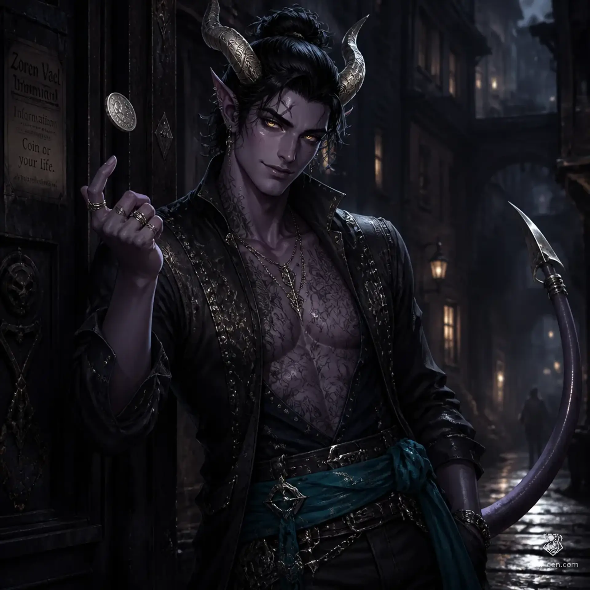 Tamblin Krii - AI-generated fantasy NPC