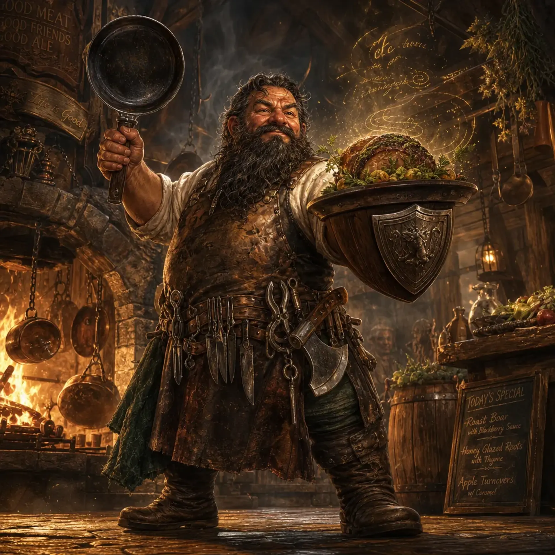 Garrick Emberbelly - AI-generated fantasy Character