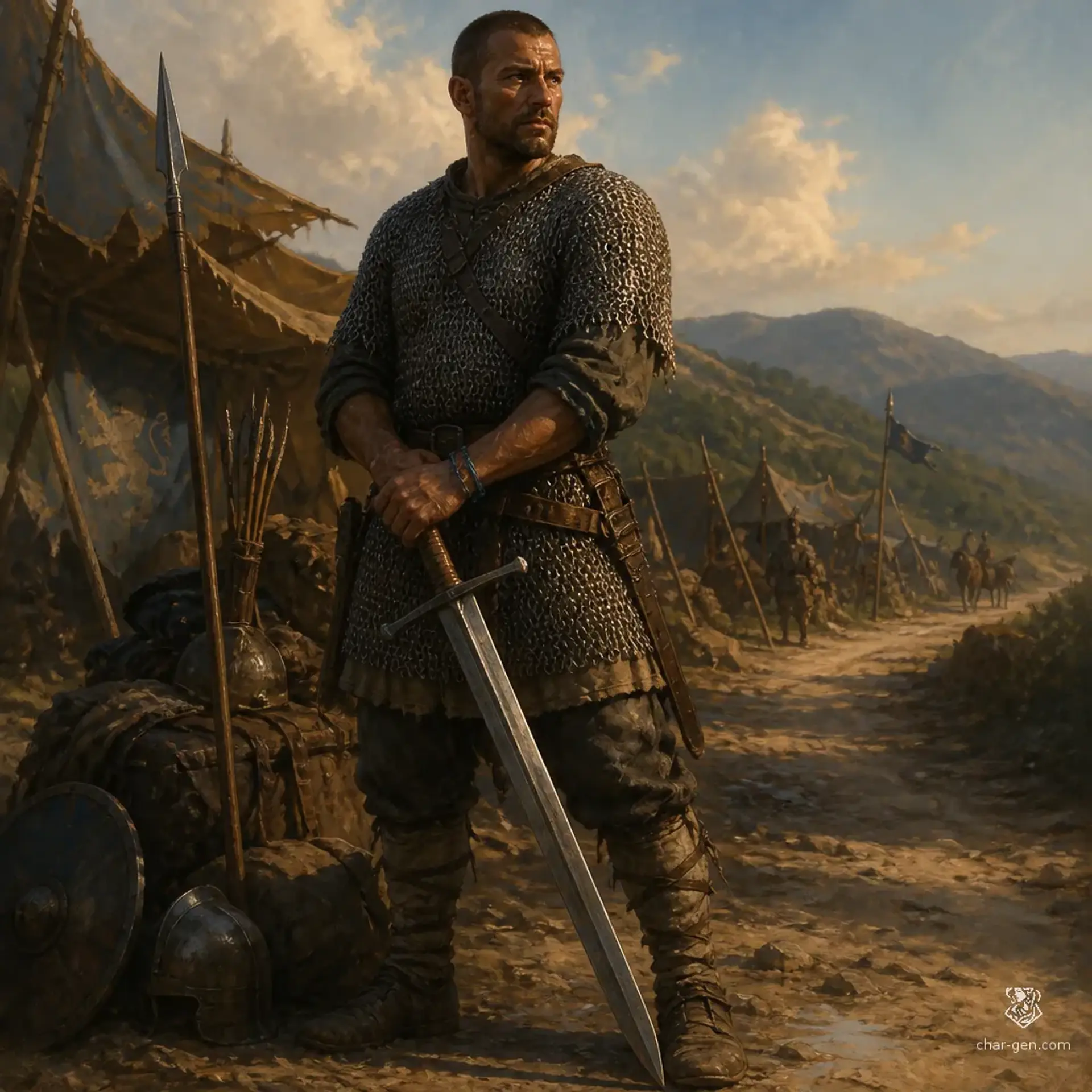 Miklos Haddad - AI-generated fantasy Character