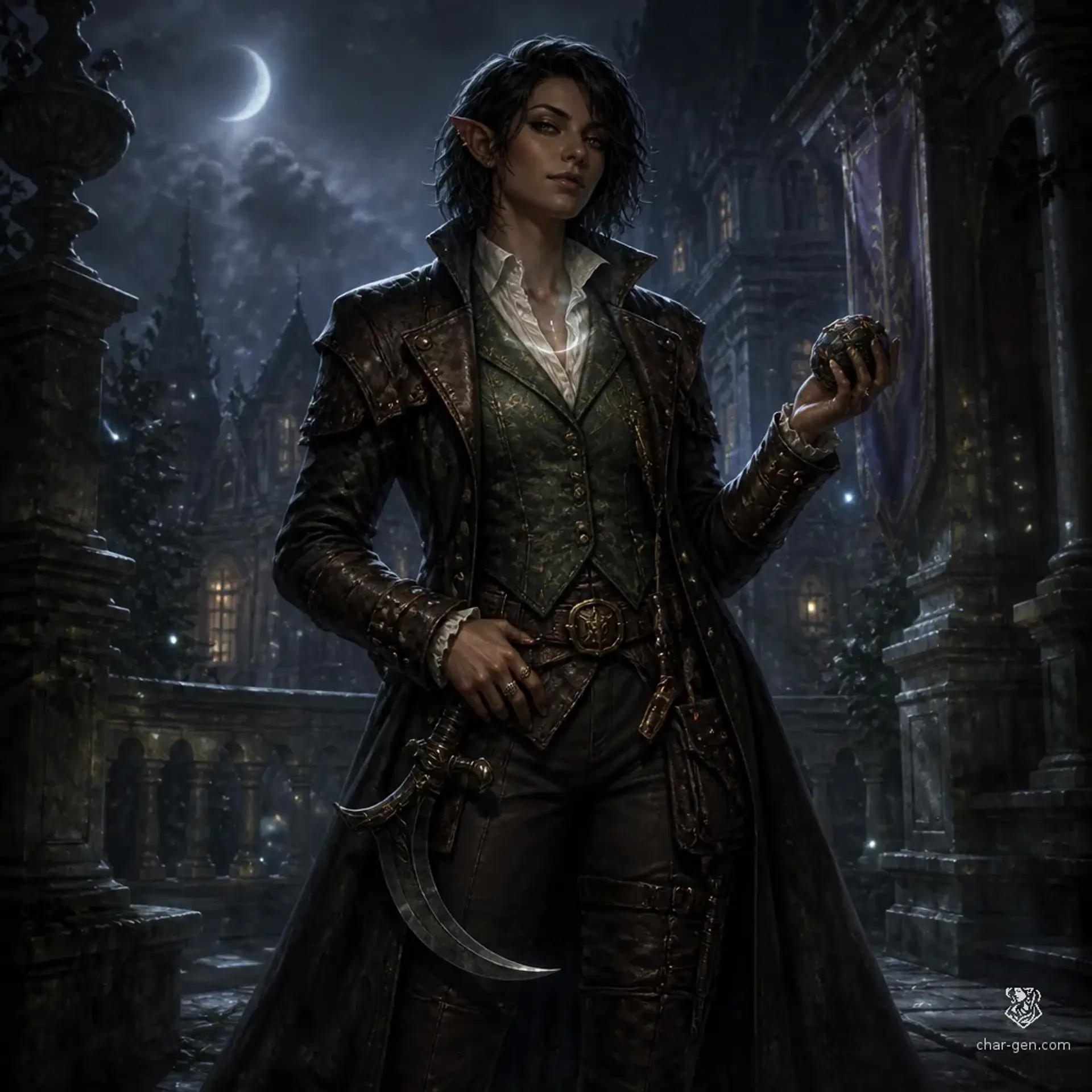 Neris Adeyemi - AI-generated fantasy Character